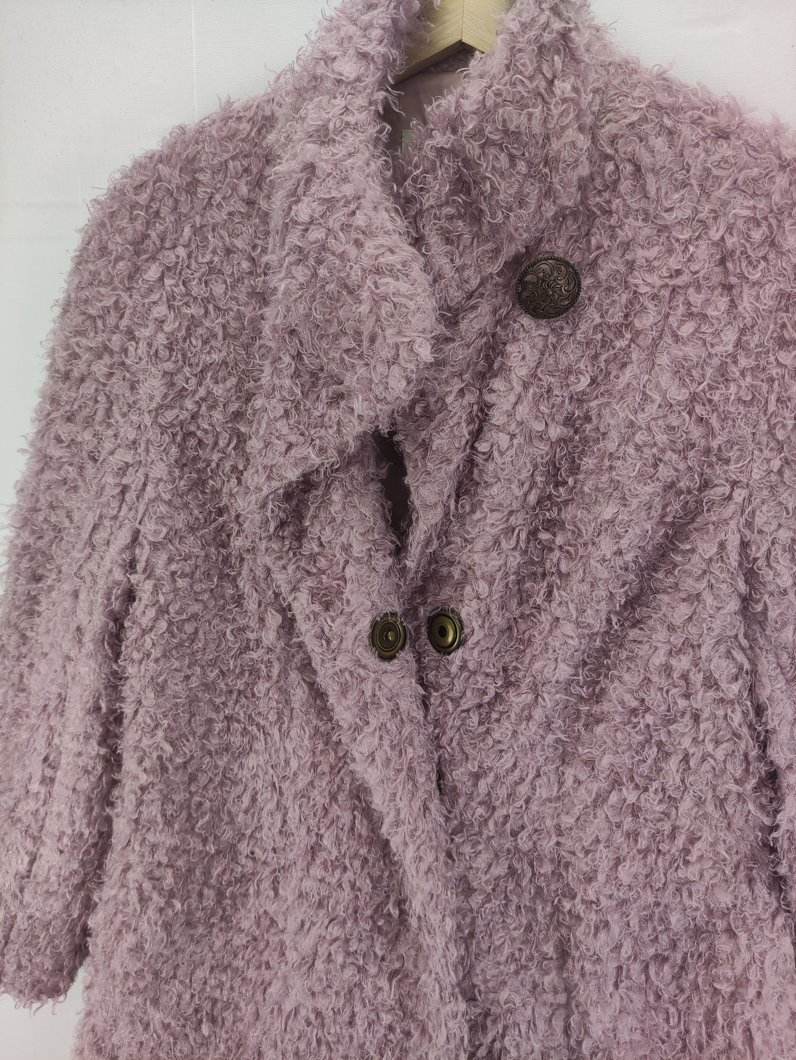 Japanese Brand Vintage St.Crea Yoshihika Ota Faux Fur Jacket Size S / US 4 / IT 40 - 4 Thumbnail