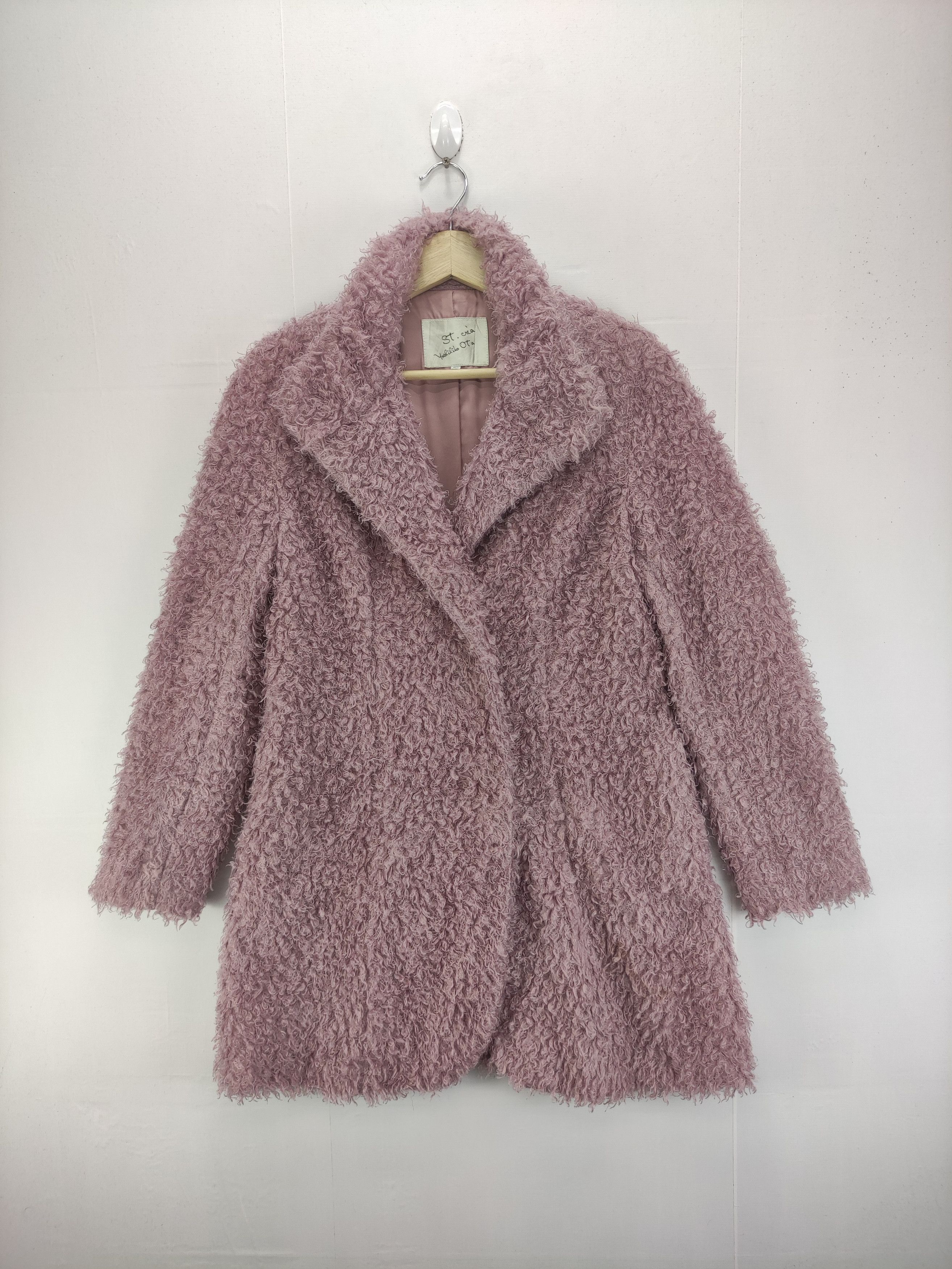 Japanese Brand Vintage St.Crea Yoshihika Ota Faux Fur Jacket Size S / US 4 / IT 40 - 1 Thumbnail