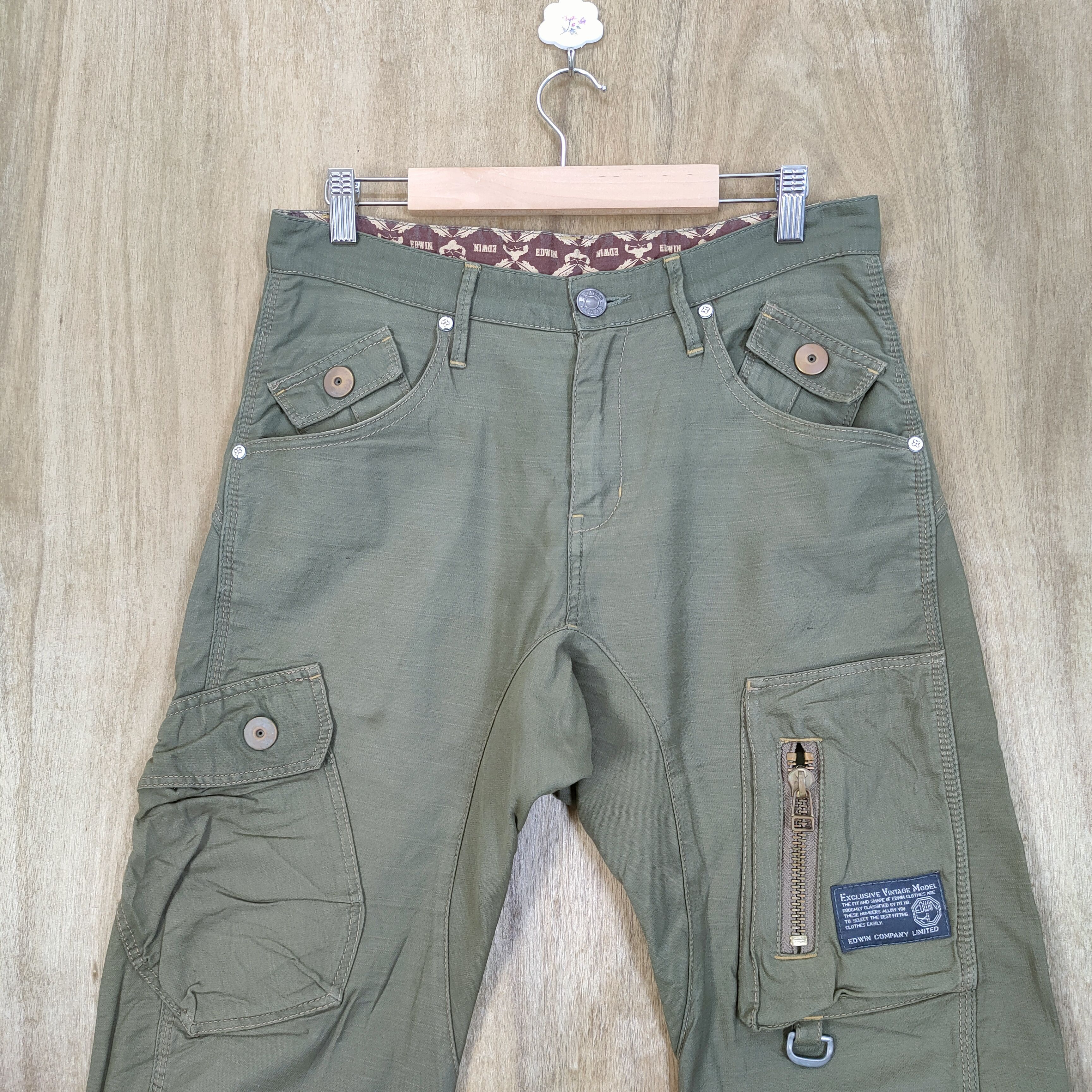 Edwin EDWIN VINTAGE TWIST LEG CARGO PANTS Size US 30 / EU 46 - 2 Thumbnail