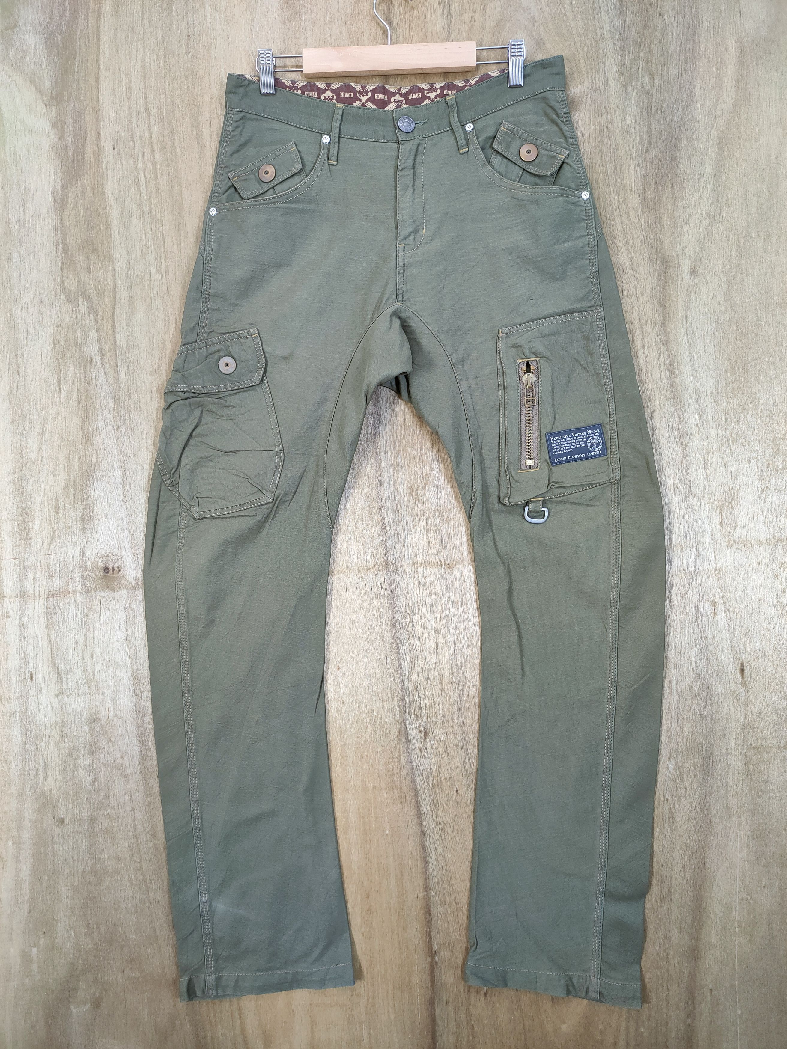 Edwin EDWIN VINTAGE TWIST LEG CARGO PANTS Size US 30 / EU 46 - 1 Thumbnail