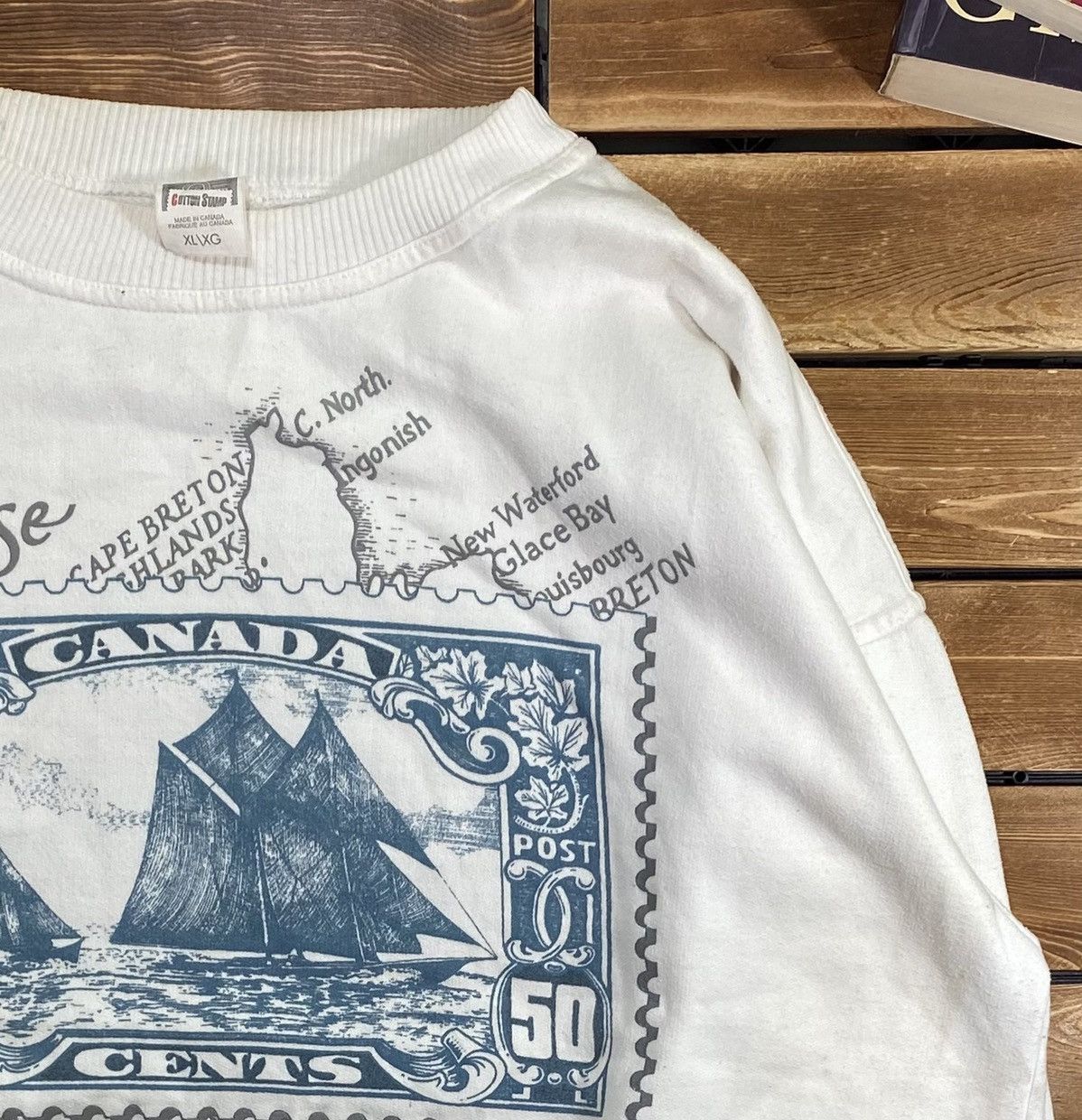 Vintage Vintage 80s Bluenose Map 50 Nova Sweathsirt Size XL Size US XL / EU 56 / 4 - 5 Thumbnail