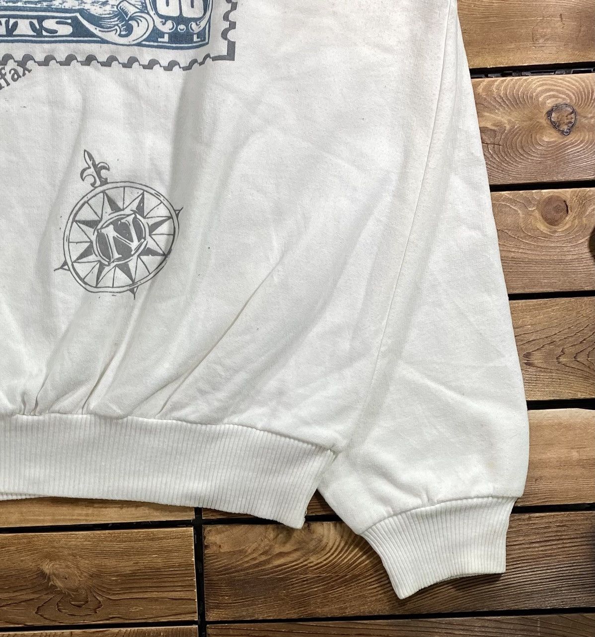 Vintage Vintage 80s Bluenose Map 50 Nova Sweathsirt Size XL Size US XL / EU 56 / 4 - 3 Thumbnail