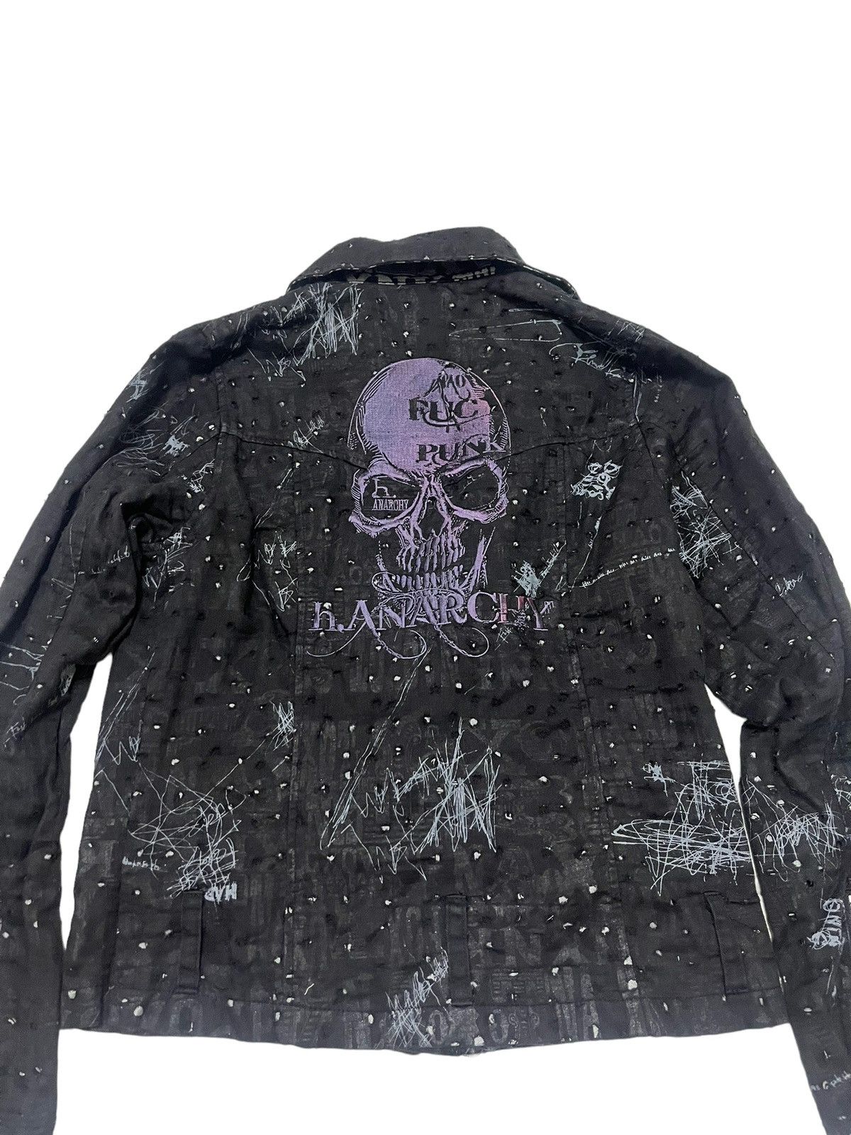 Japanese Brand × Seditionaries Rare H.anarchy H.naoto Seditionaries Skull Scab Jacket Size US S / EU 44-46 / 1 - 12 Thumbnail