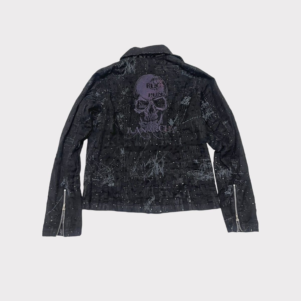 Rare H.anarchy H.naoto Seditionaries Skull Scab Jacket