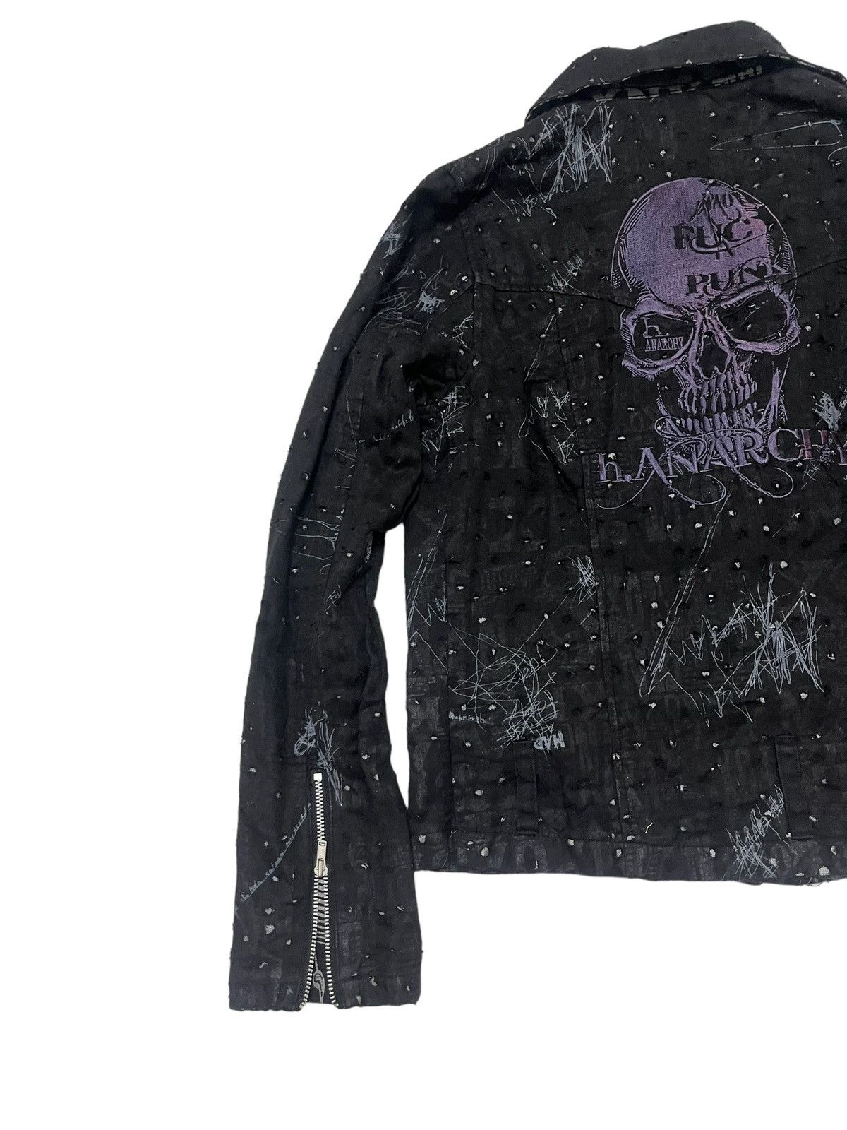 Japanese Brand × Seditionaries Rare H.anarchy H.naoto Seditionaries Skull Scab Jacket Size US S / EU 44-46 / 1 - 10 Thumbnail