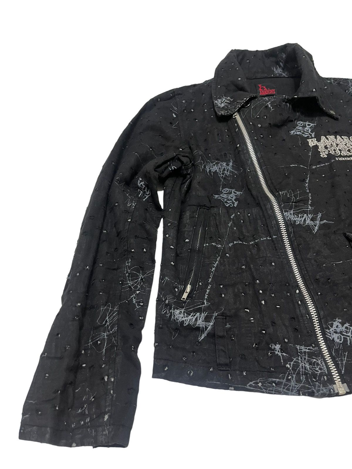 Japanese Brand × Seditionaries Rare H.anarchy H.naoto Seditionaries Skull Scab Jacket Size US S / EU 44-46 / 1 - 5 Thumbnail