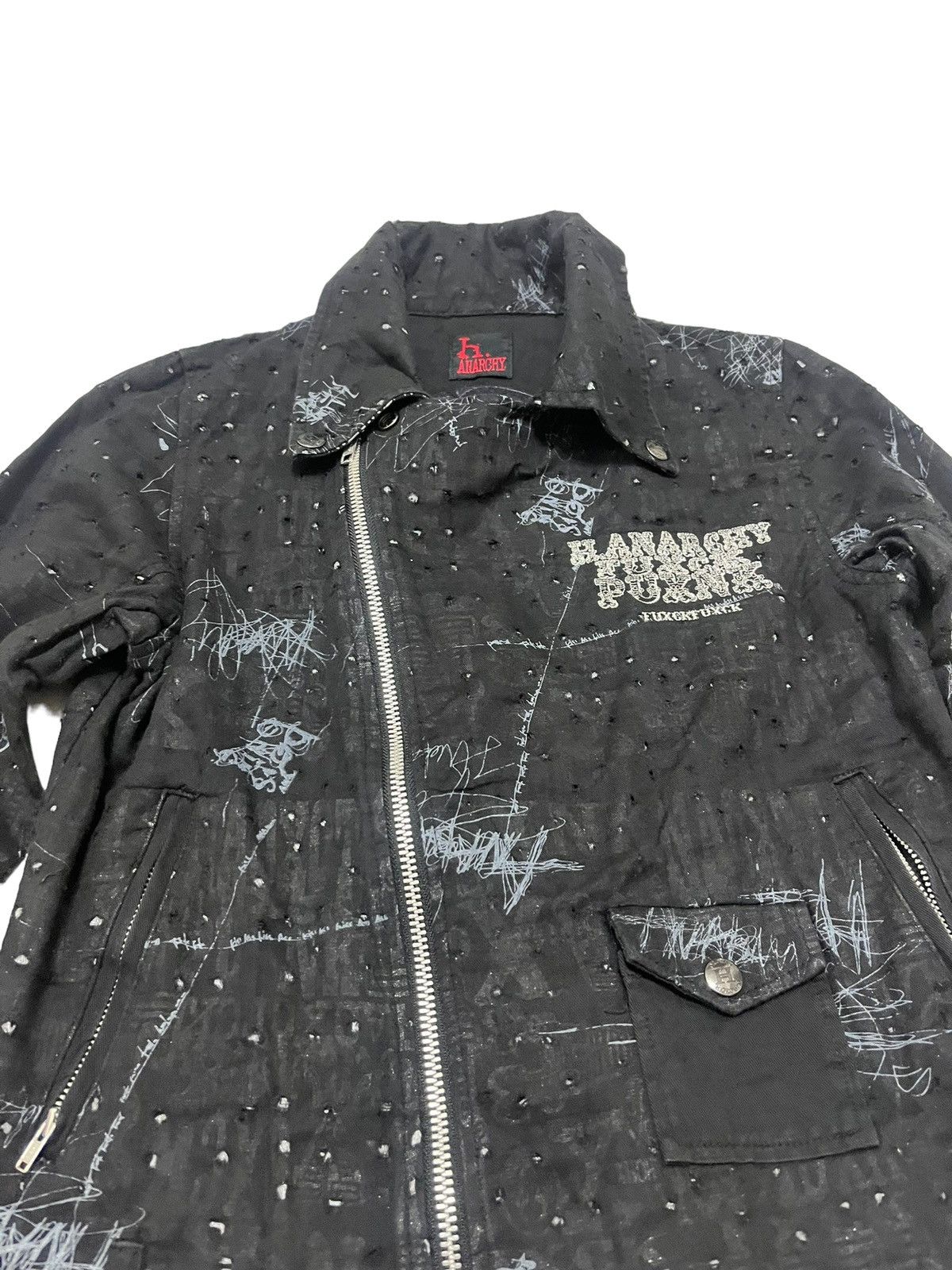 Rare H.anarchy H.naoto Seditionaries Skull Scab Jacket