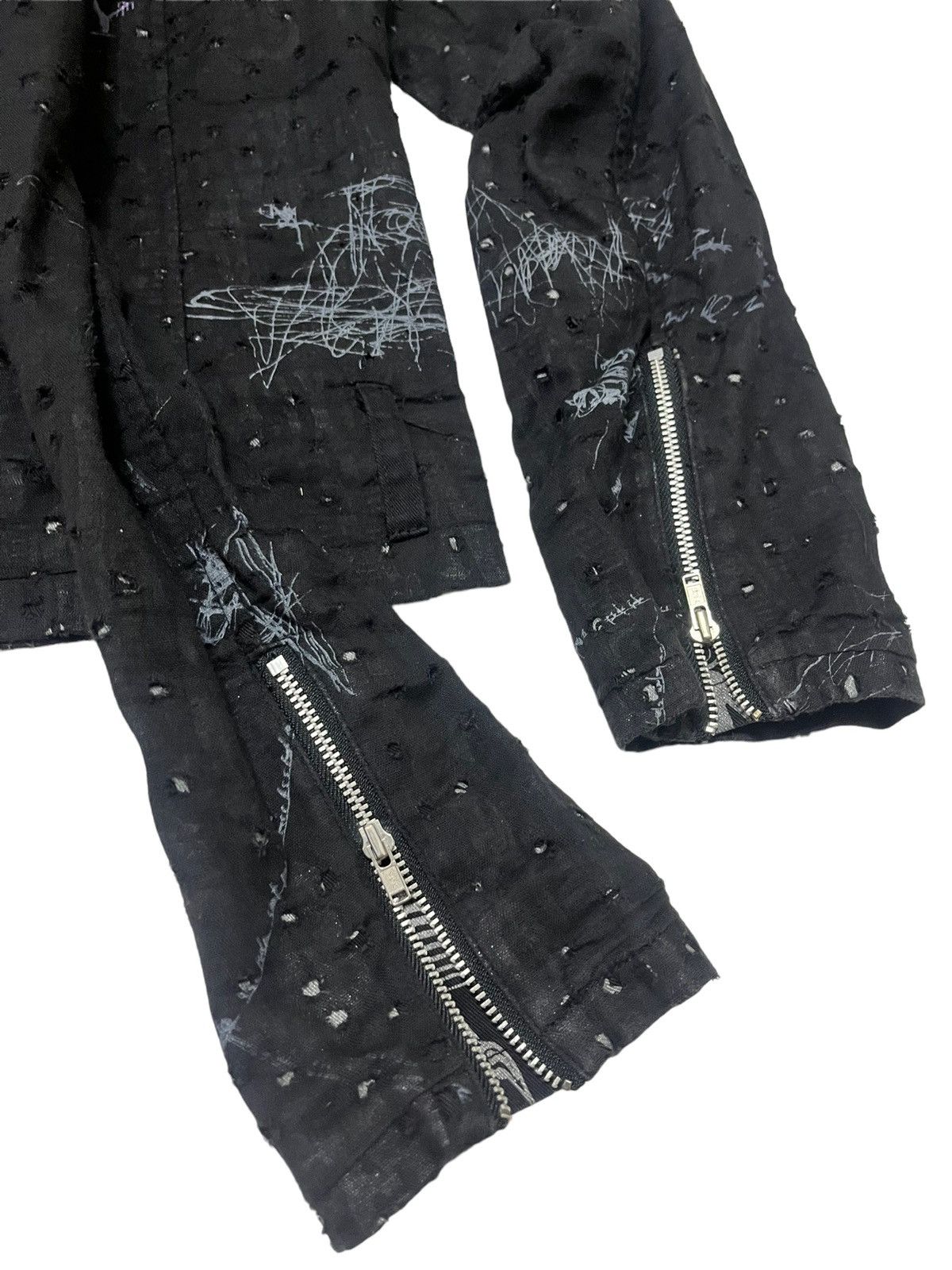 Japanese Brand × Seditionaries Rare H.anarchy H.naoto Seditionaries Skull Scab Jacket Size US S / EU 44-46 / 1 - 16 Thumbnail