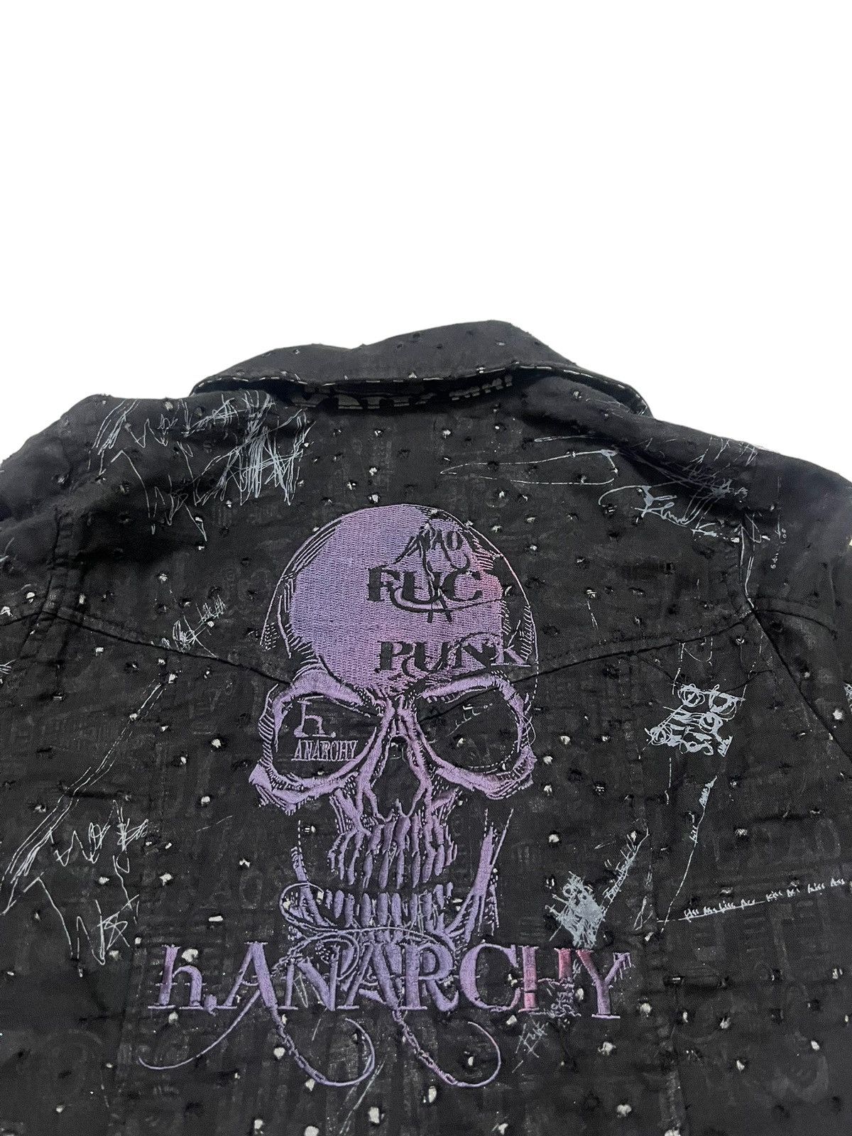 h.NAOTO H.ANARCHY ジャケット Rare H.anarchy H.naoto Seditionaries Skull Scab Jacket