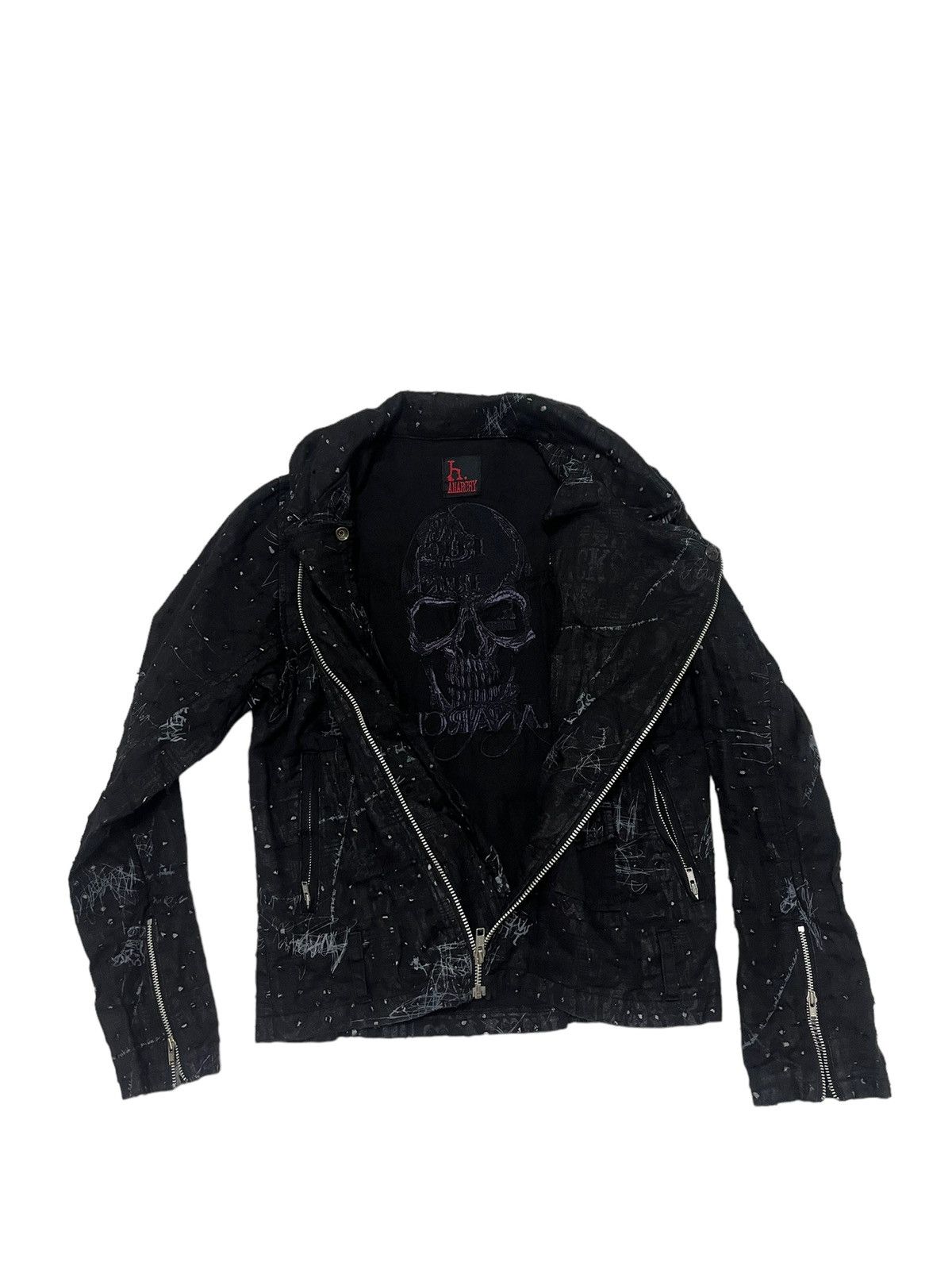 Rare H.anarchy H.naoto Seditionaries Skull Scab Jacket
