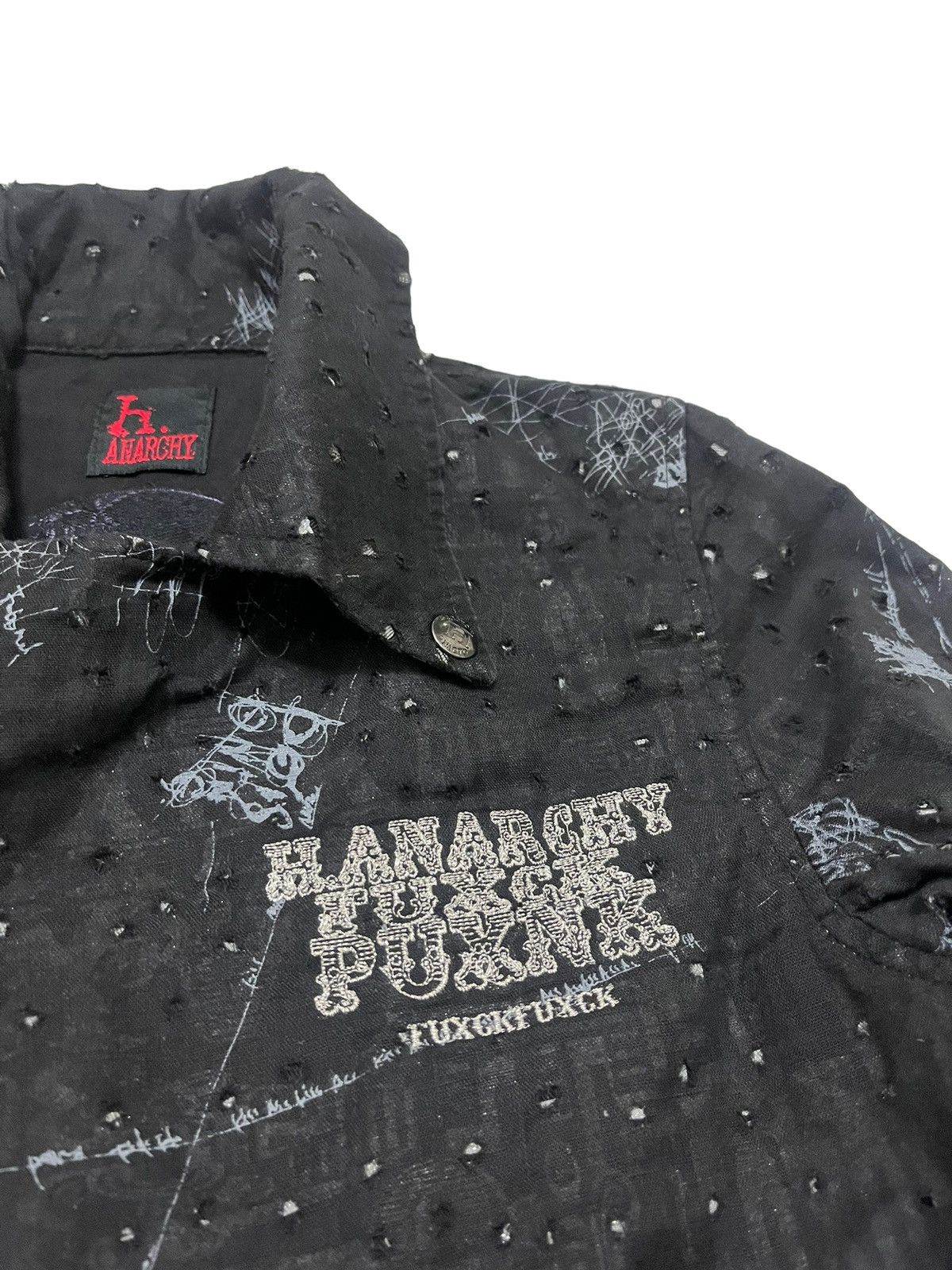 Rare H.anarchy H.naoto Seditionaries Skull Scab Jacket