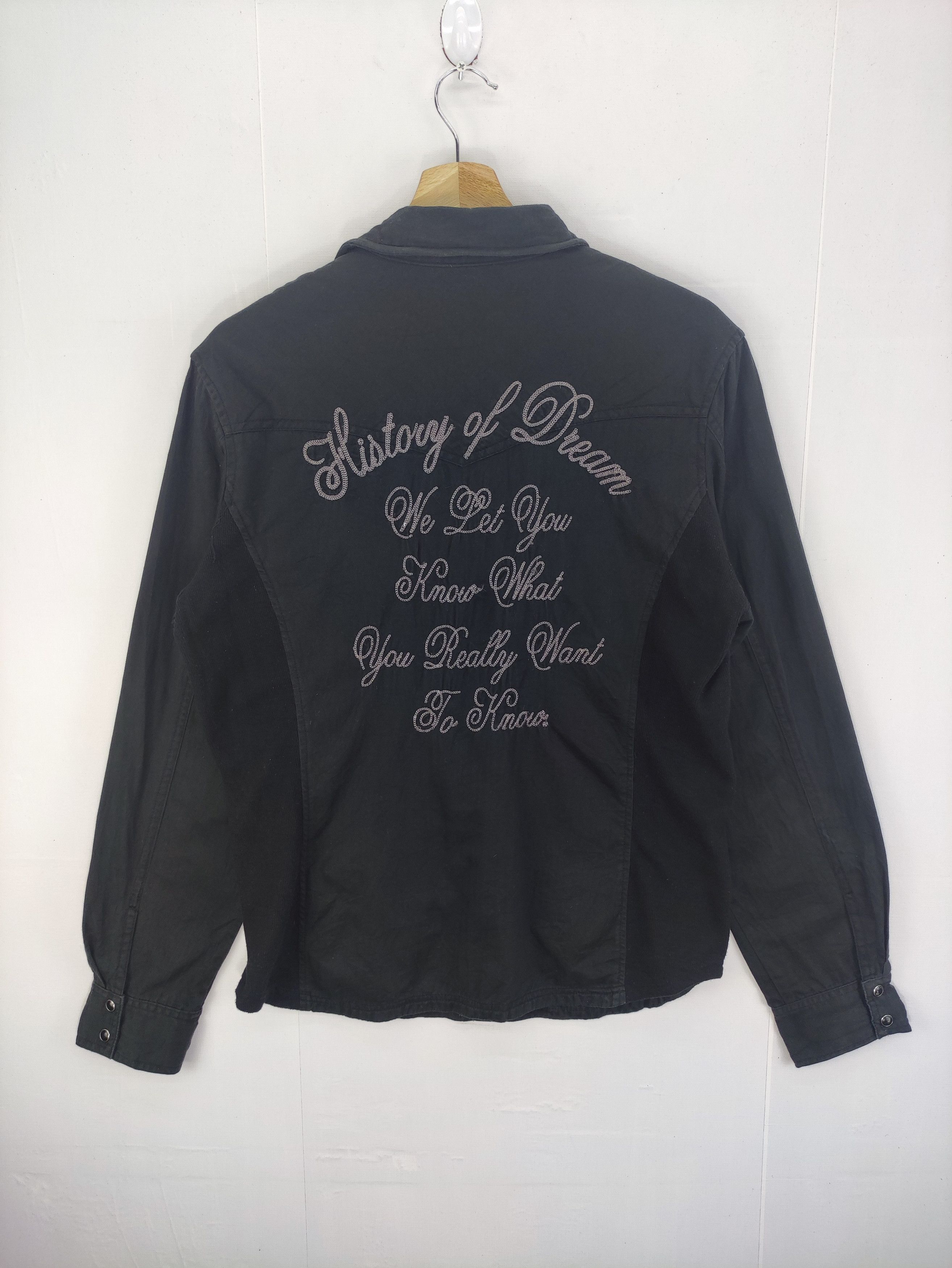 Japanese Brand Vintage Shirt Long Sleeve Snap Button B.S Size M / US 6-8 / IT 42-44 - 9 Thumbnail