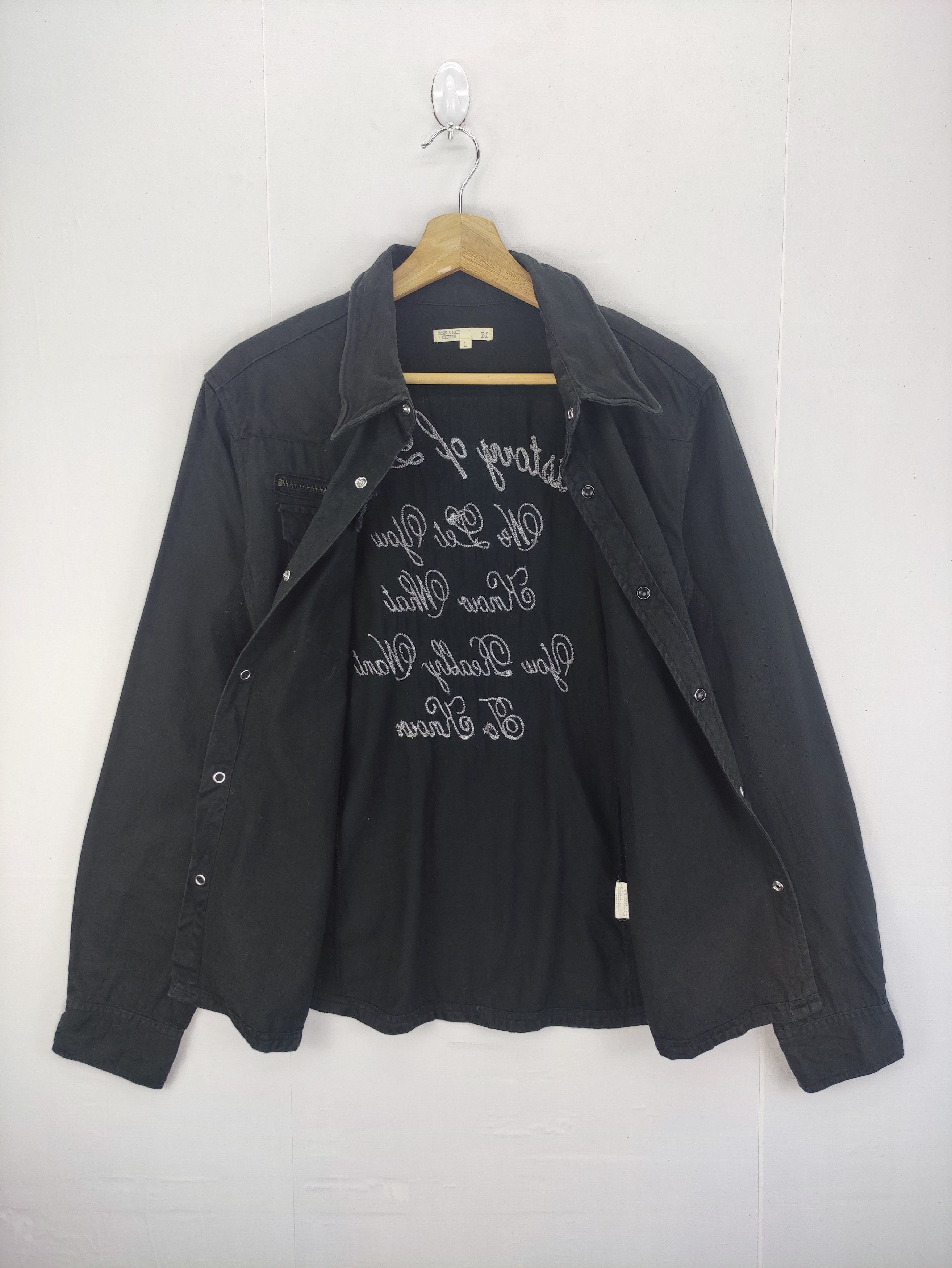 Japanese Brand Vintage Shirt Long Sleeve Snap Button B.S Size M / US 6-8 / IT 42-44 - 4 Thumbnail