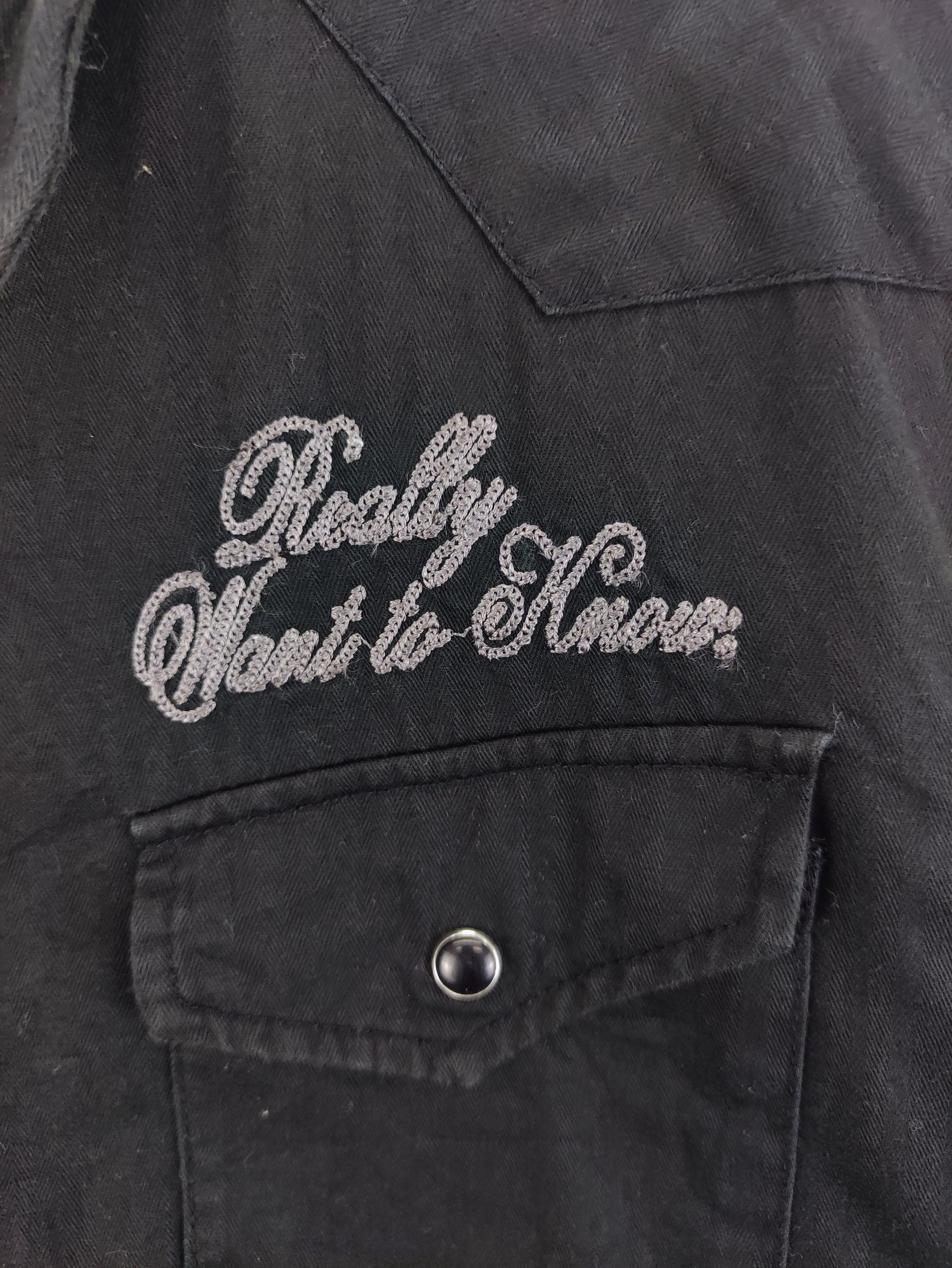 Japanese Brand Vintage Shirt Long Sleeve Snap Button B.S Size M / US 6-8 / IT 42-44 - 2 Thumbnail