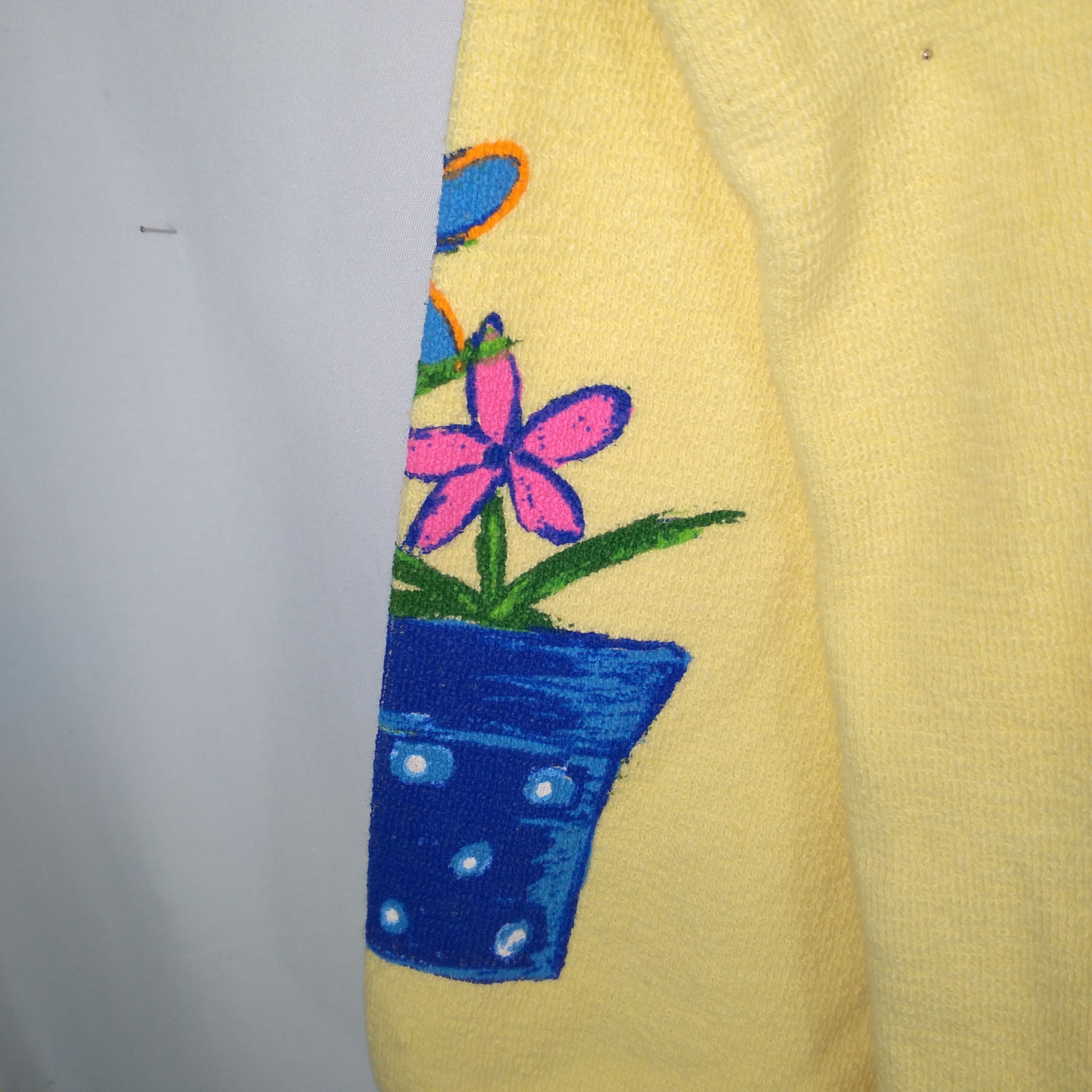 Aran Isles Knitwear Vintage 90s Art Graphic Beautiful Garden Knitwear Cardigans Size 3XL / US 20-22 - 7 Thumbnail