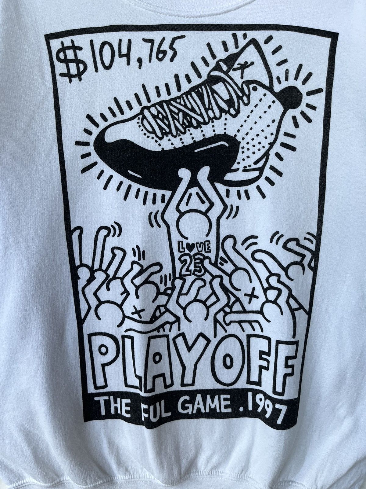 Other Vintage 1997 Keith Haring x Michael Jordan Sweatshirt Size US L / EU 52-54 / 3 - 3 Thumbnail
