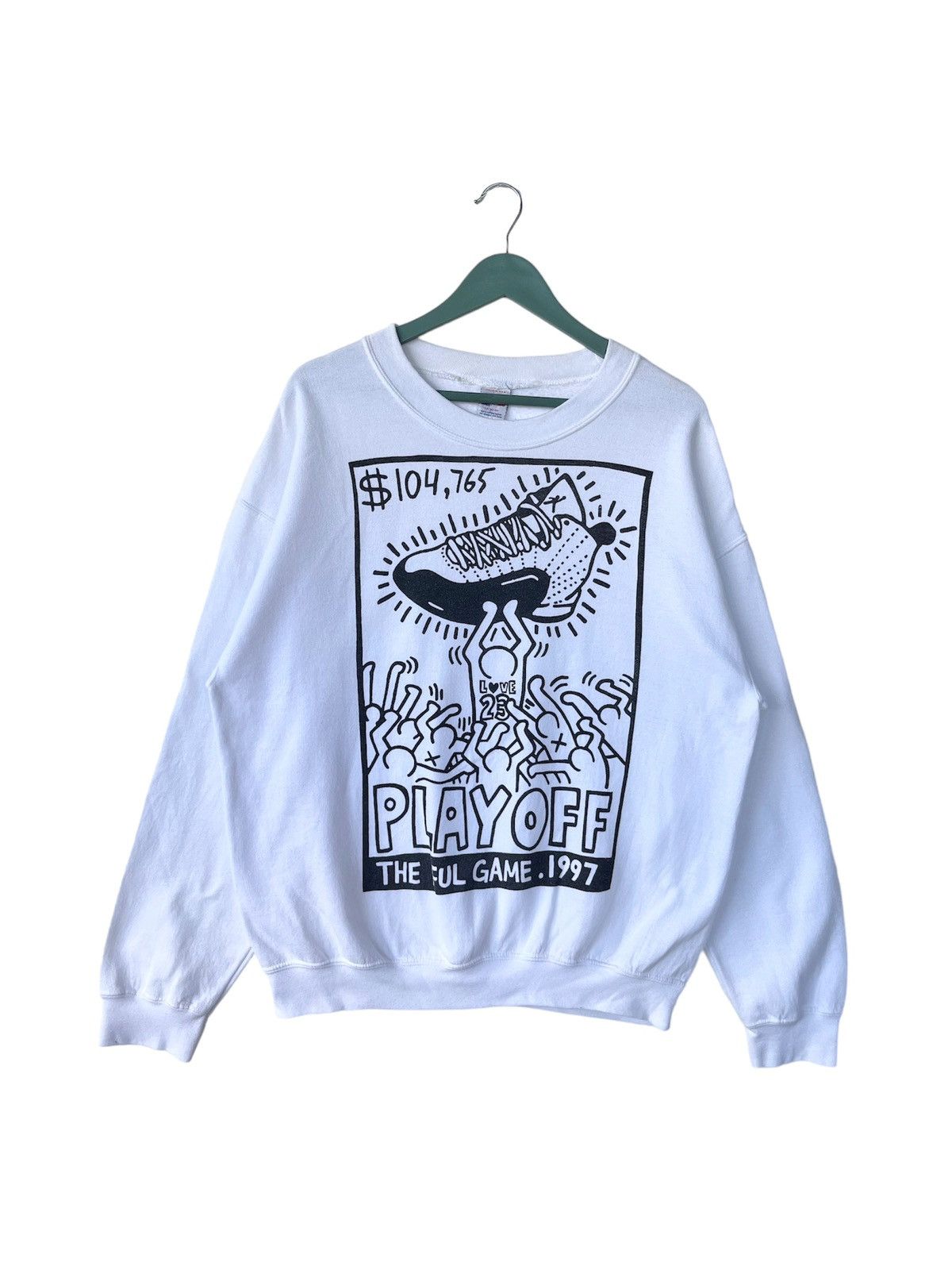Other Vintage 1997 Keith Haring x Michael Jordan Sweatshirt Size US L / EU 52-54 / 3 - 1 Thumbnail