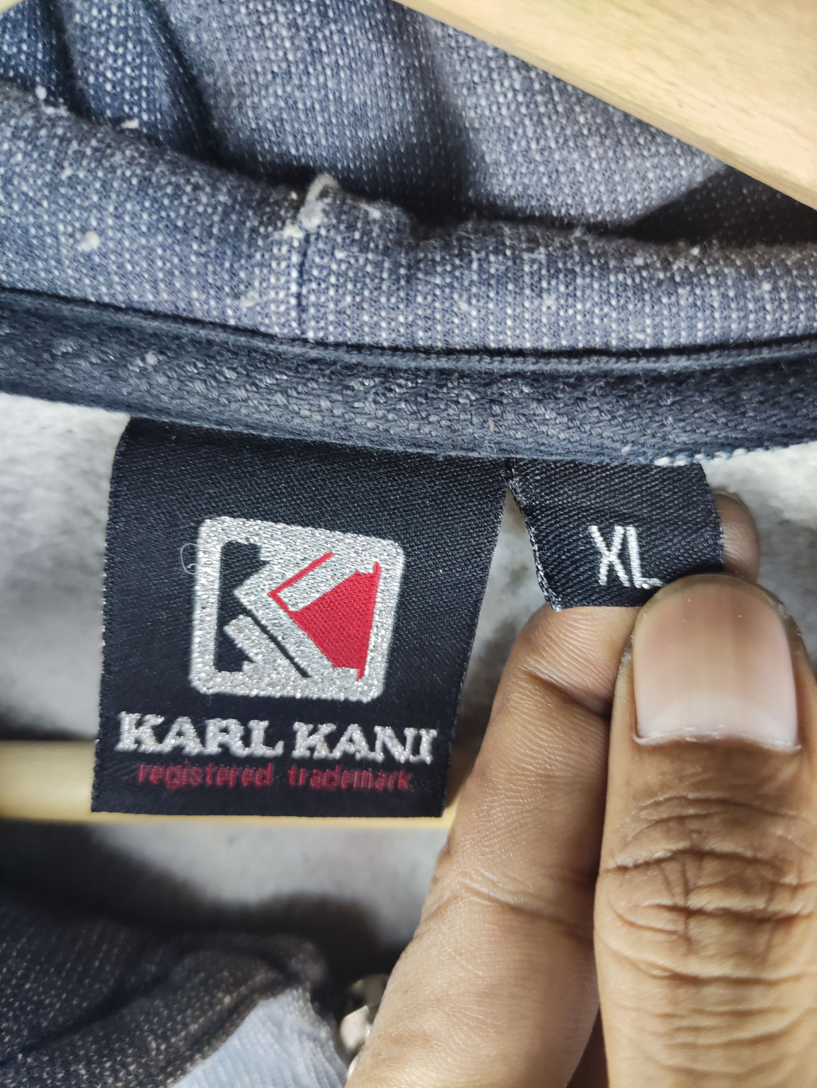 Karl Kani Vintage Karl kani Small Logo Sweater Zipper Hoodie Size US XL / EU 56 / 4 - 4 Thumbnail