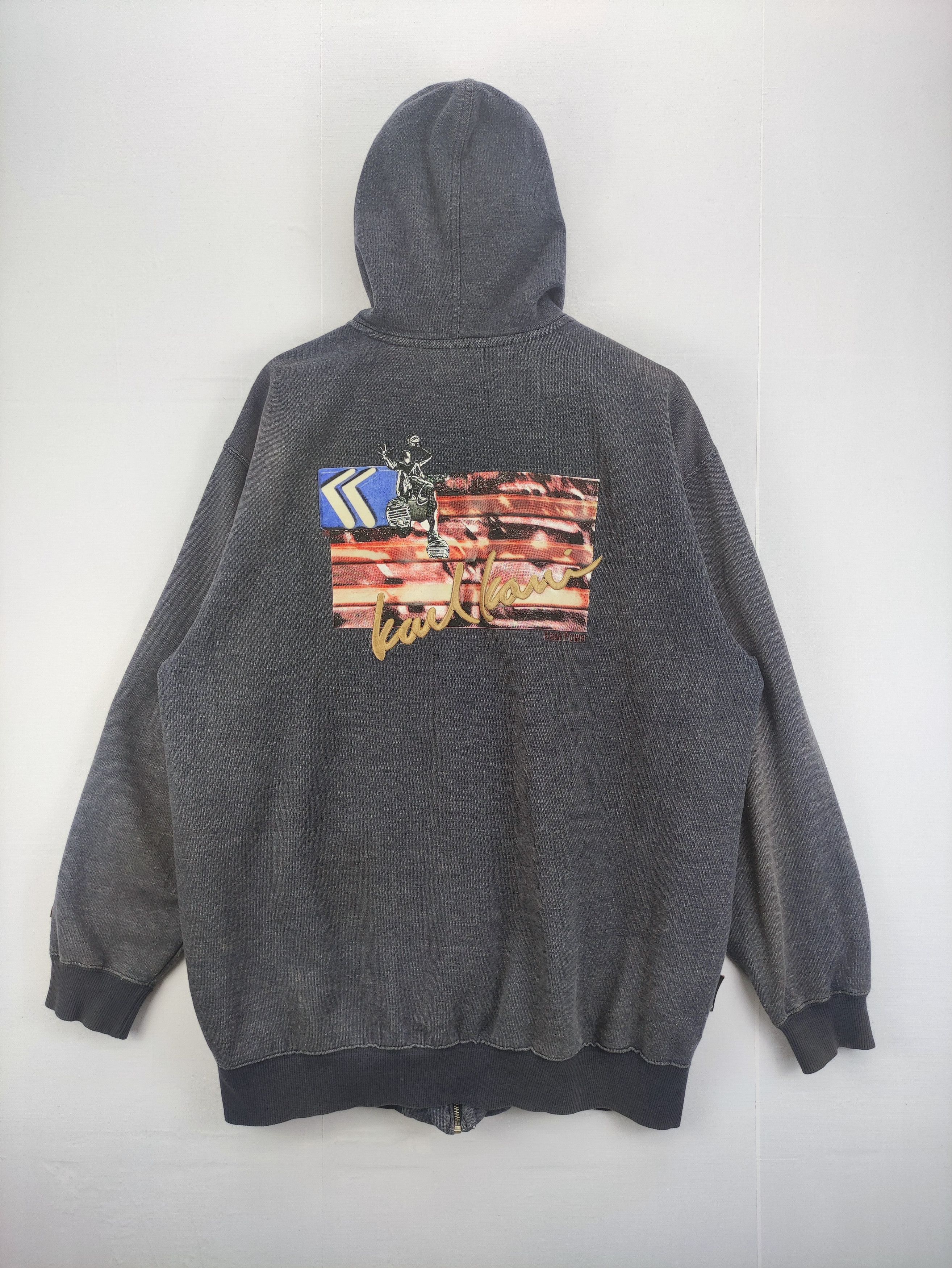 Karl Kani Vintage Karl kani Small Logo Sweater Zipper Hoodie Size US XL / EU 56 / 4 - 12 Thumbnail