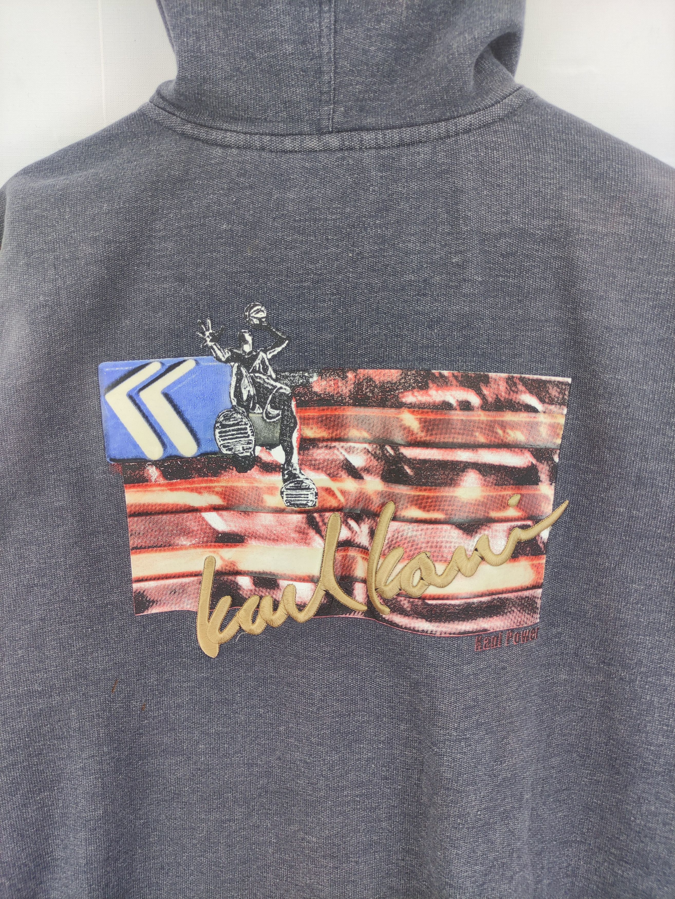 Karl Kani Vintage Karl kani Small Logo Sweater Zipper Hoodie Size US XL / EU 56 / 4 - 11 Thumbnail