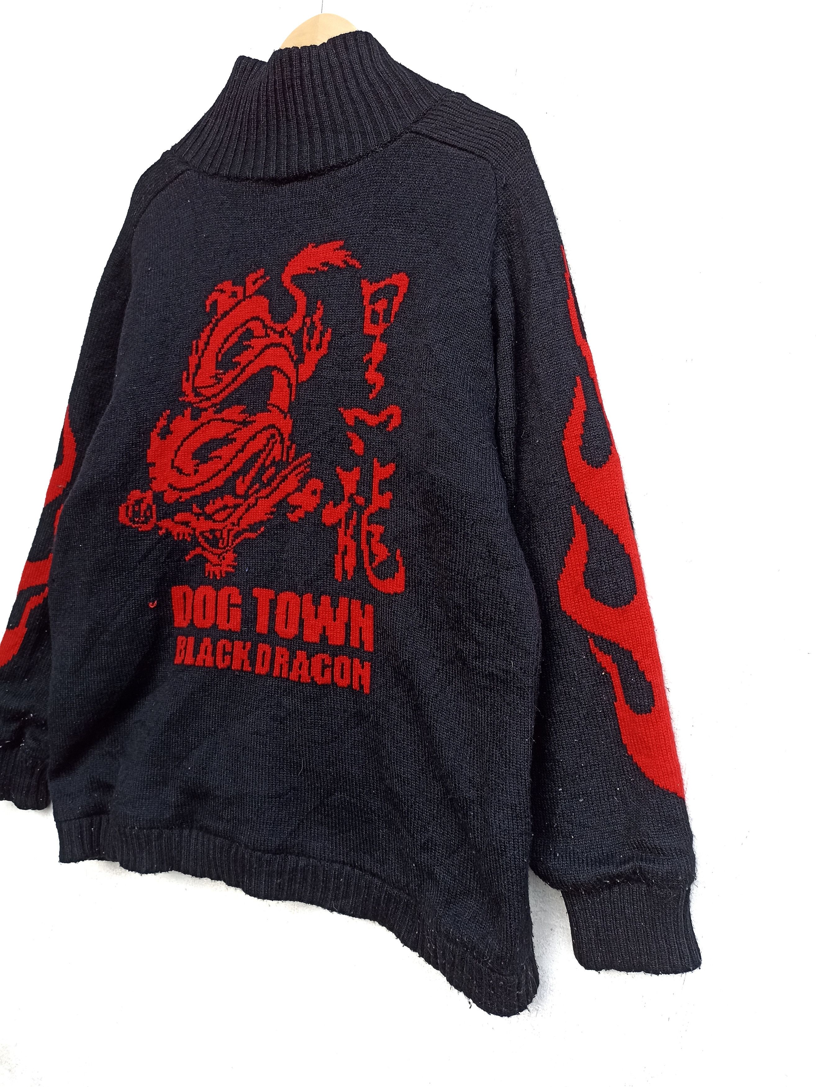 Dogtown Vintage 90s Vintage Dogtown sweater jacket black dragon Size US XL / EU 56 / 4 - 3 Thumbnail
