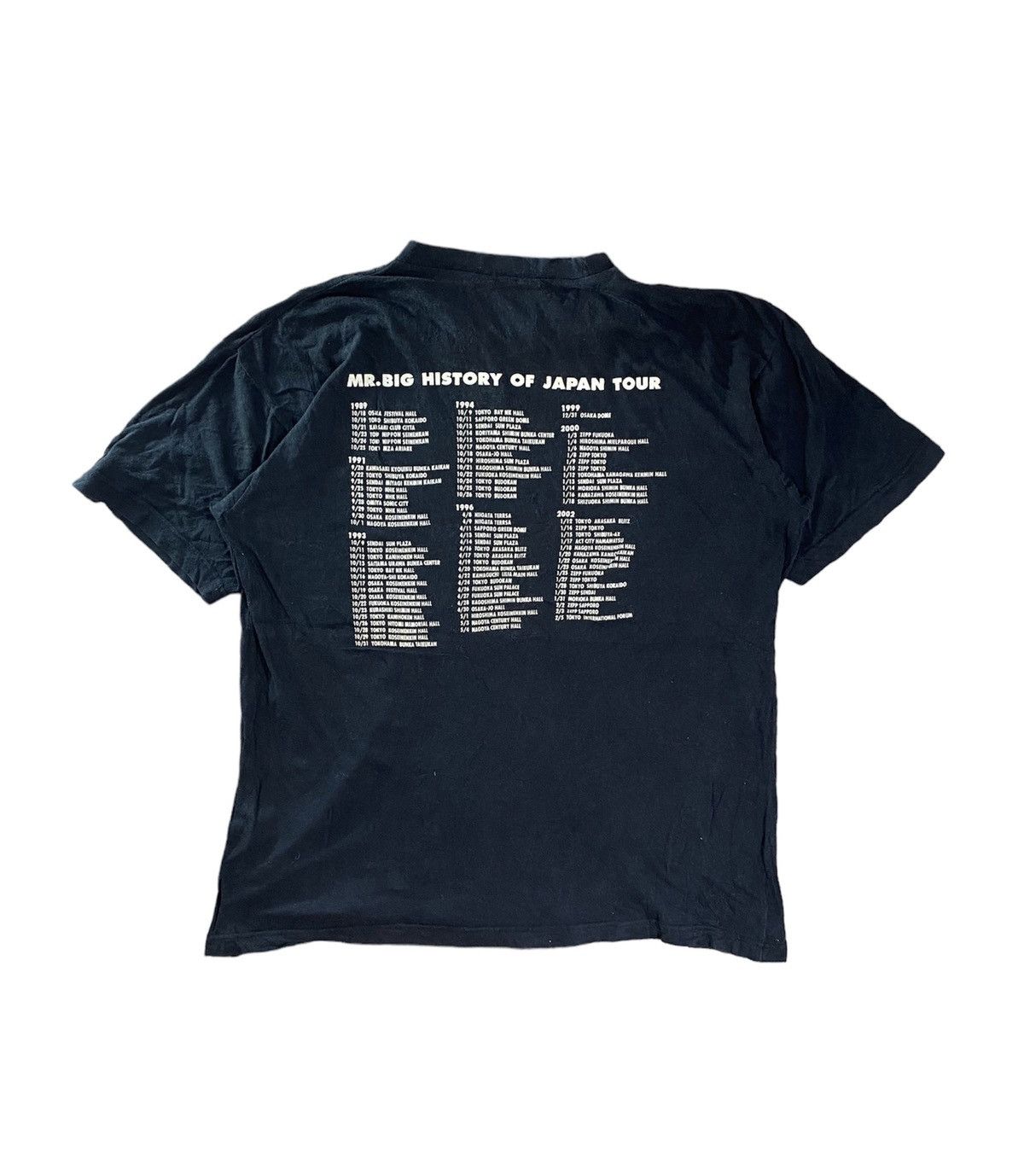 Band Tees × Vintage Vintage Mr Big Japan Tour 90s Black Tees Size L Size US L / EU 52-54 / 3 - 2 Thumbnail