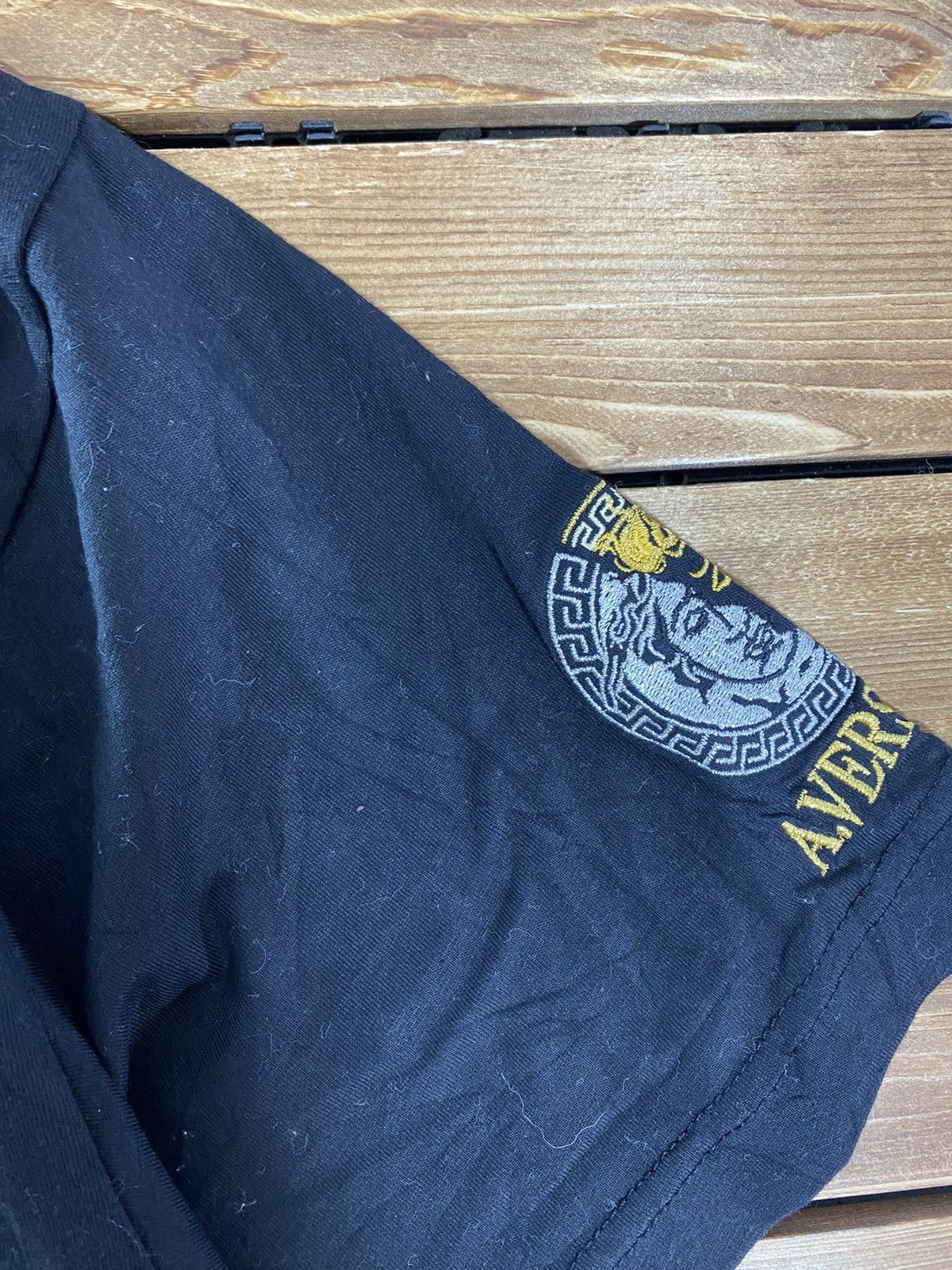 Designer × Vintage Vintage A.Versace Small Logo On Sleeve Spell Out Size L Size US L / EU 52-54 / 3 - 3 Thumbnail