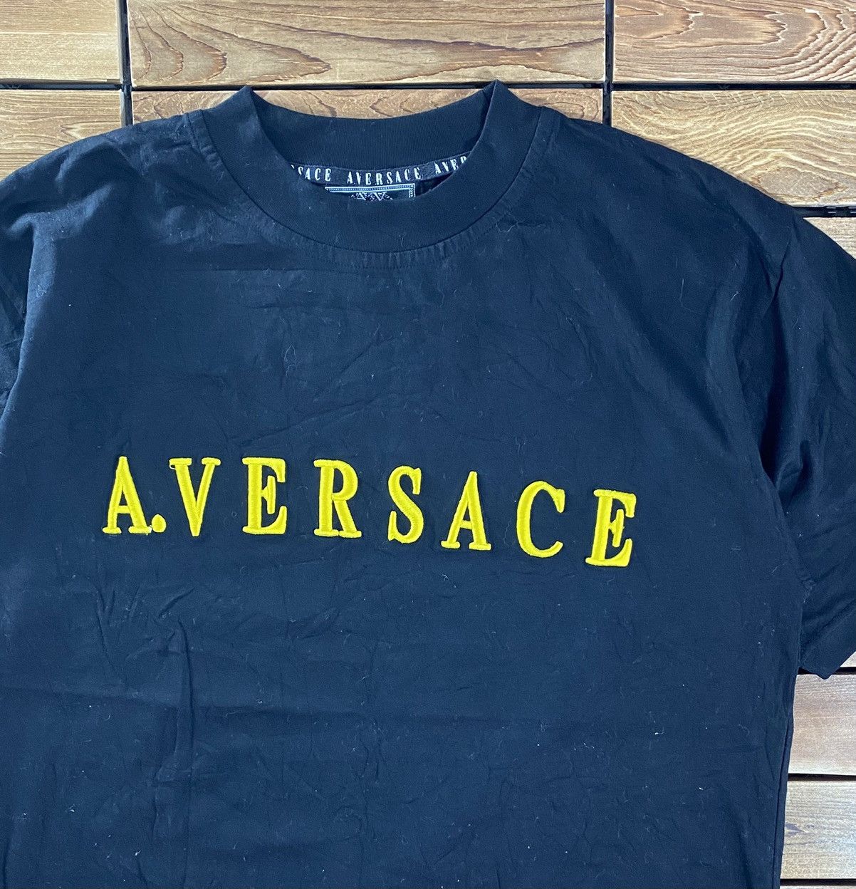 Designer × Vintage Vintage A.Versace Small Logo On Sleeve Spell Out Size L Size US L / EU 52-54 / 3 - 5 Thumbnail