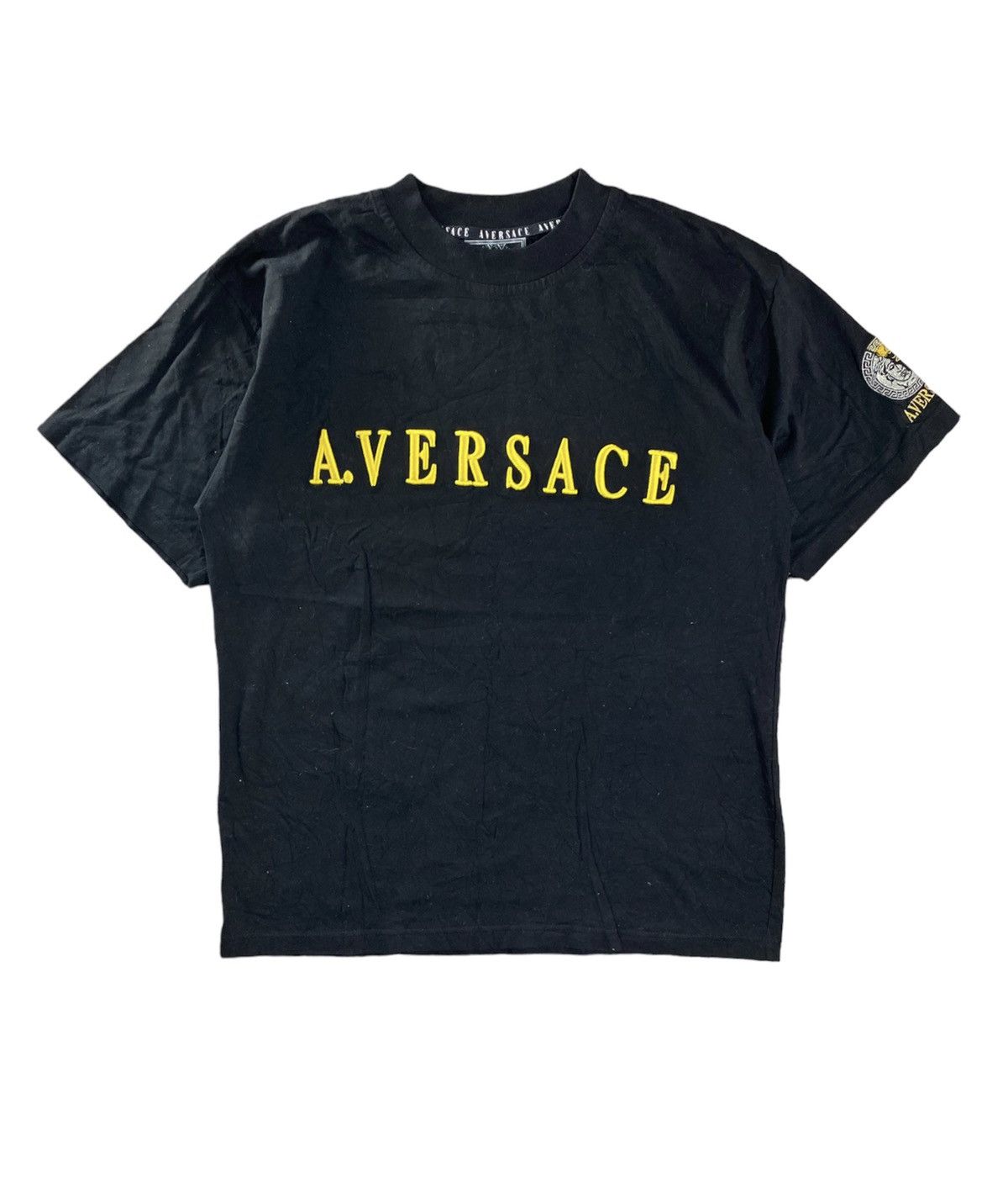 Designer × Vintage Vintage A.Versace Small Logo On Sleeve Spell Out Size L Size US L / EU 52-54 / 3 - 1 Thumbnail