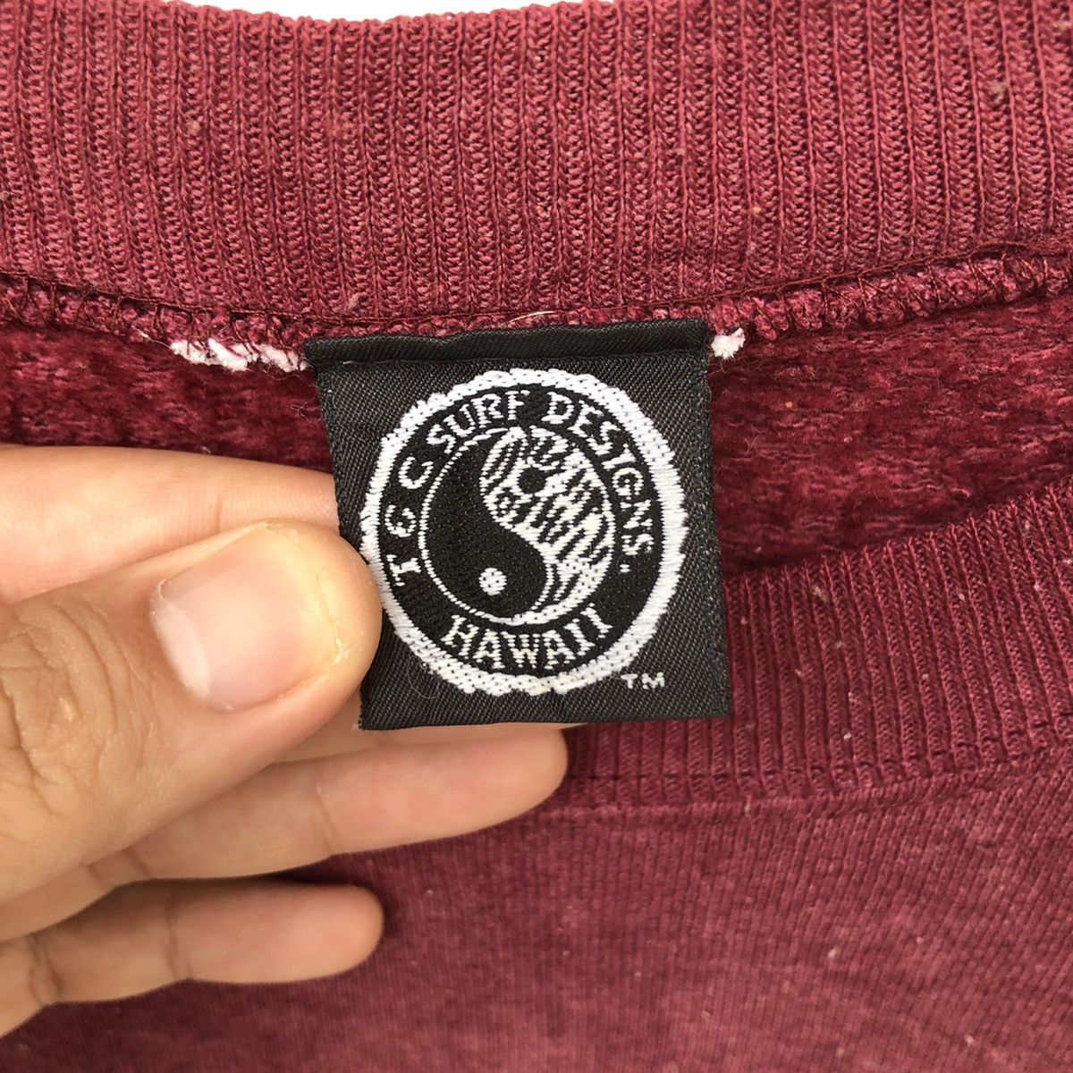 Japanese Brand × Vintage Vintage 90s T&C SURF DESIGN Hawaii Sweatshirt Big Logo Size US L / EU 52-54 / 3 - 6 Thumbnail