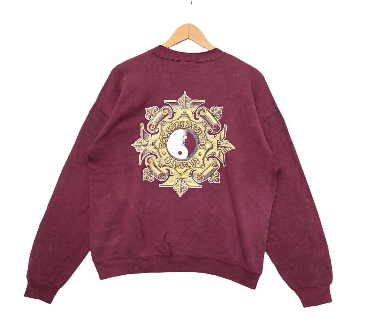 Japanese Brand × Vintage Vintage 90s T&C SURF DESIGN Hawaii Sweatshirt Big Logo Size US L / EU 52-54 / 3 - 1 Thumbnail
