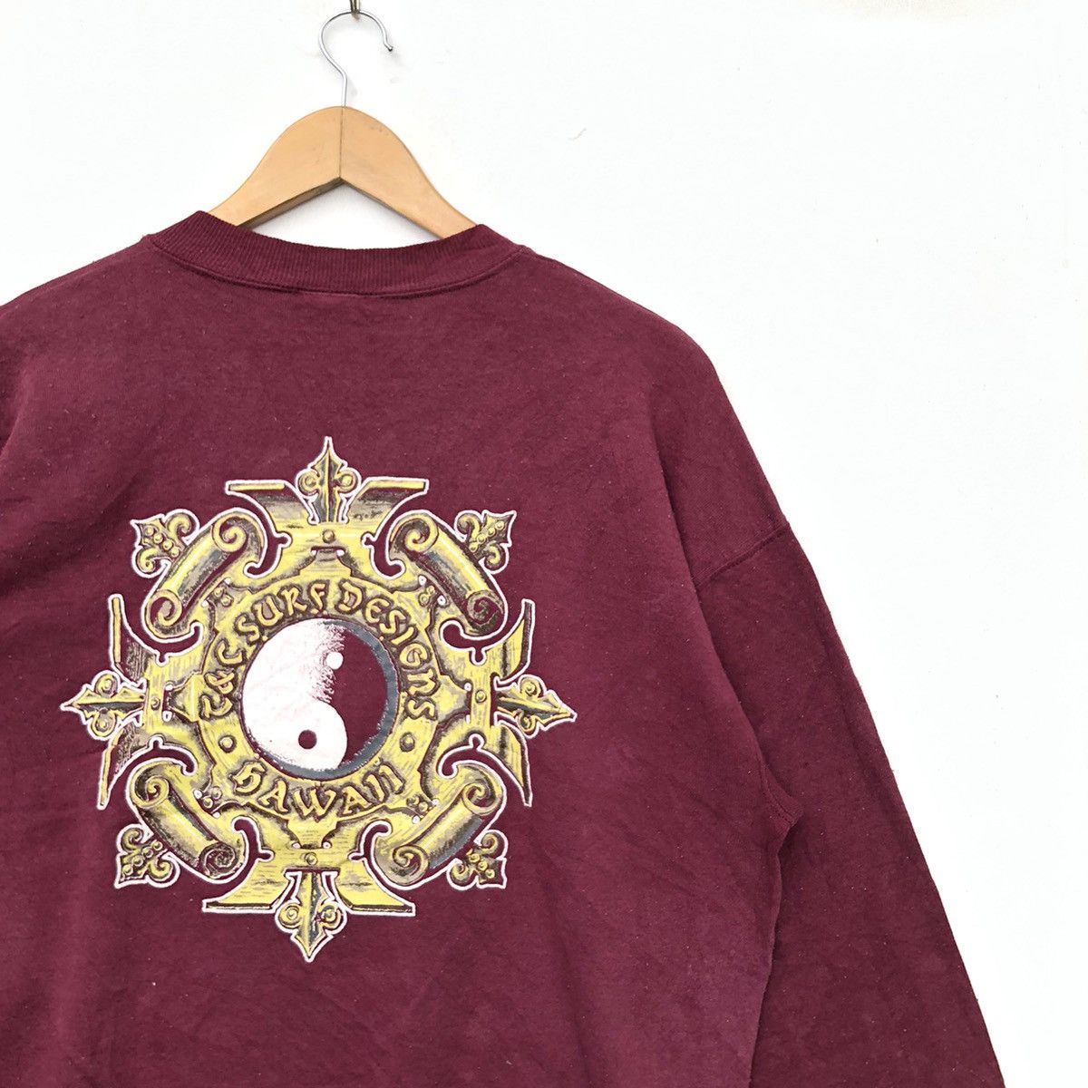 Japanese Brand × Vintage Vintage 90s T&C SURF DESIGN Hawaii Sweatshirt Big Logo Size US L / EU 52-54 / 3 - 3 Thumbnail