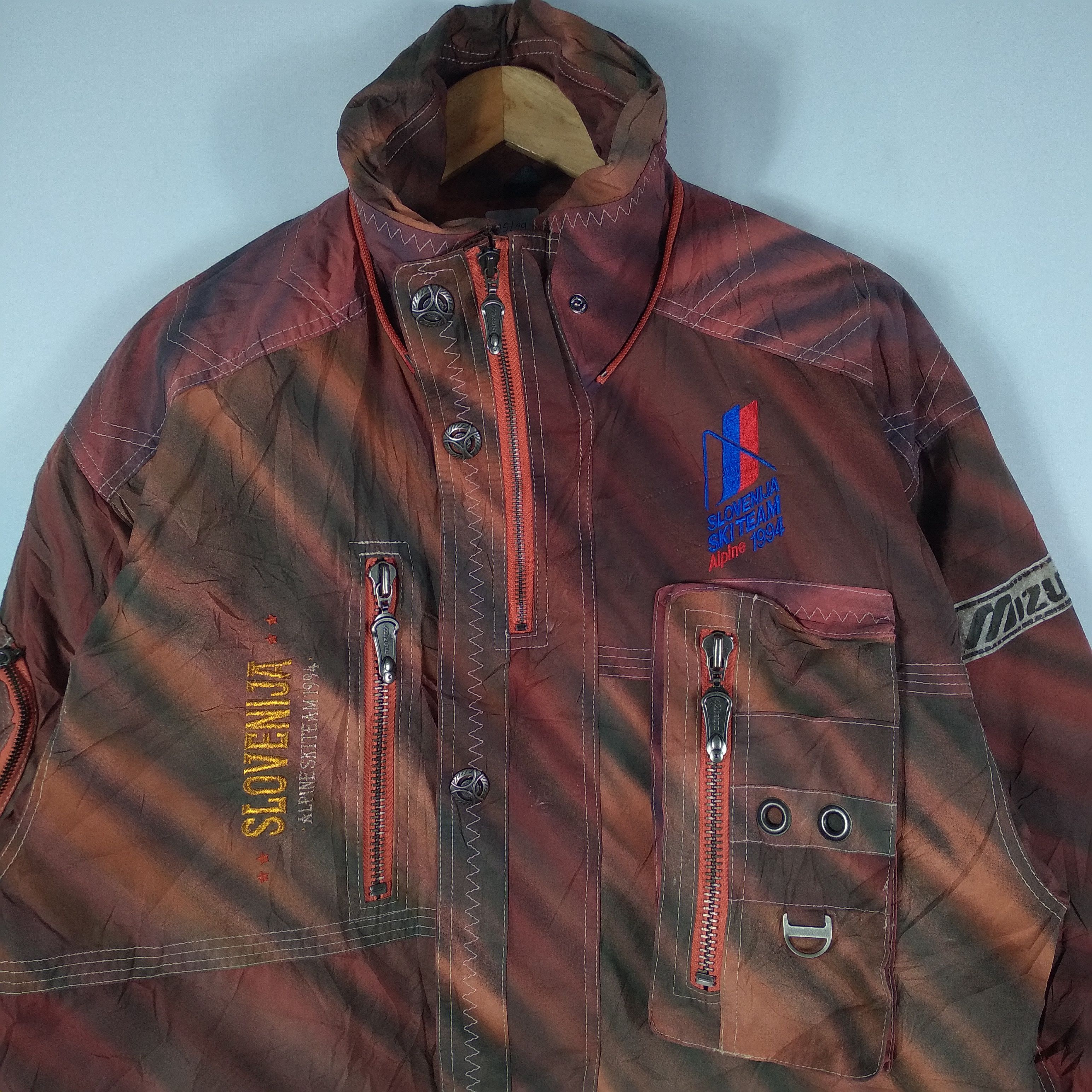 Japanese Brand Vintage 1994 Official Slovenia Alpine Ski Team Squad Jacket Size US L / EU 52-54 / 3 - 5 Thumbnail