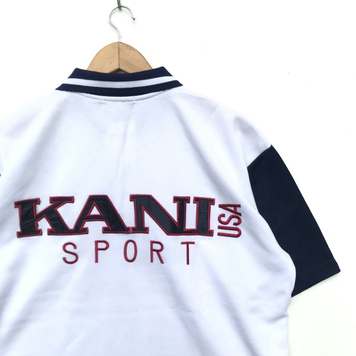 Karl Kani × Vintage vintage KARL KANI Polo Tee big logo T-Shirt Size Large Size US L / EU 52-54 / 3 - 2 Thumbnail