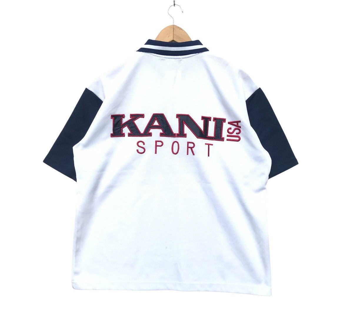 Karl Kani × Vintage vintage KARL KANI Polo Tee big logo T-Shirt Size Large Size US L / EU 52-54 / 3 - 1 Thumbnail