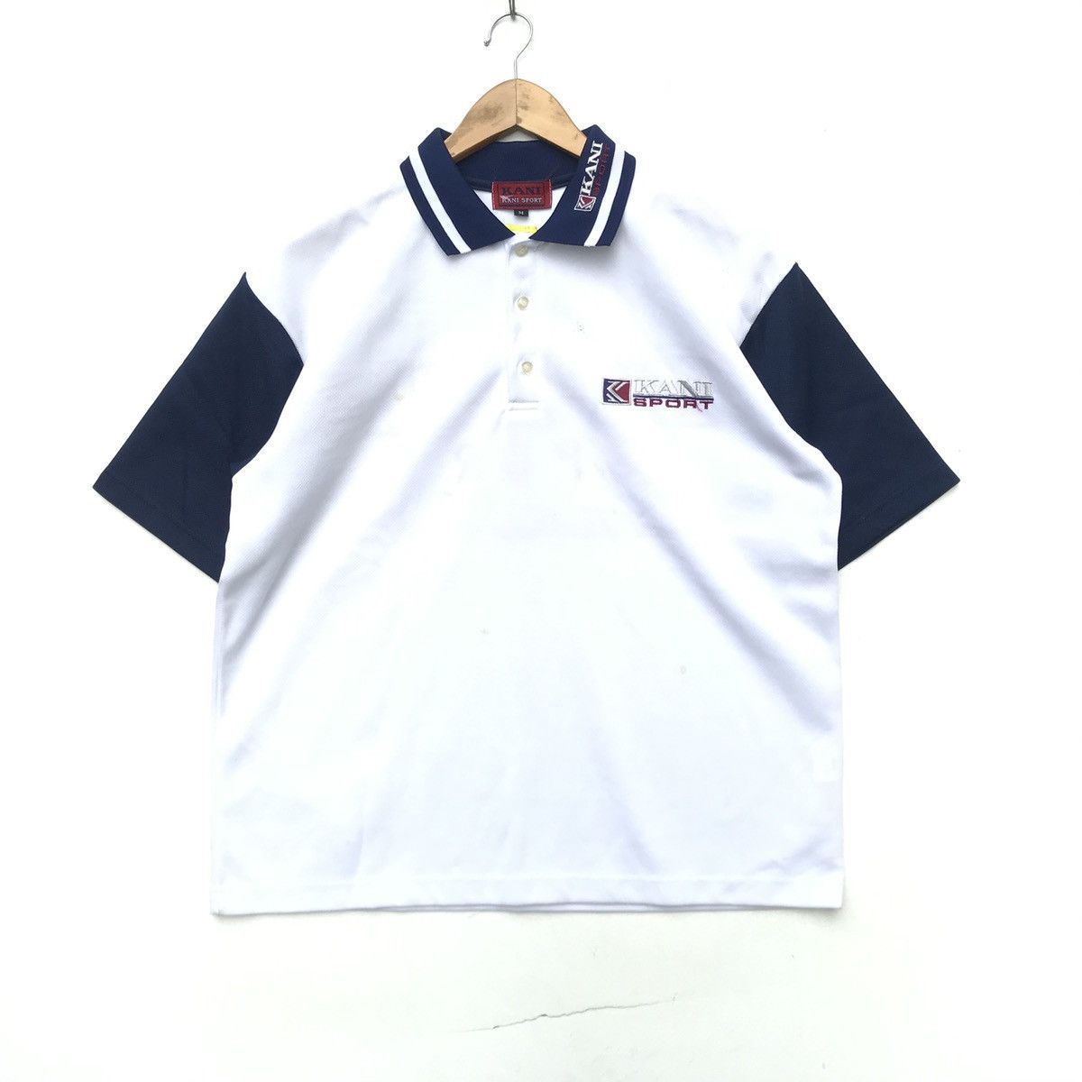 Karl Kani × Vintage vintage KARL KANI Polo Tee big logo T-Shirt Size Large Size US L / EU 52-54 / 3 - 4 Thumbnail