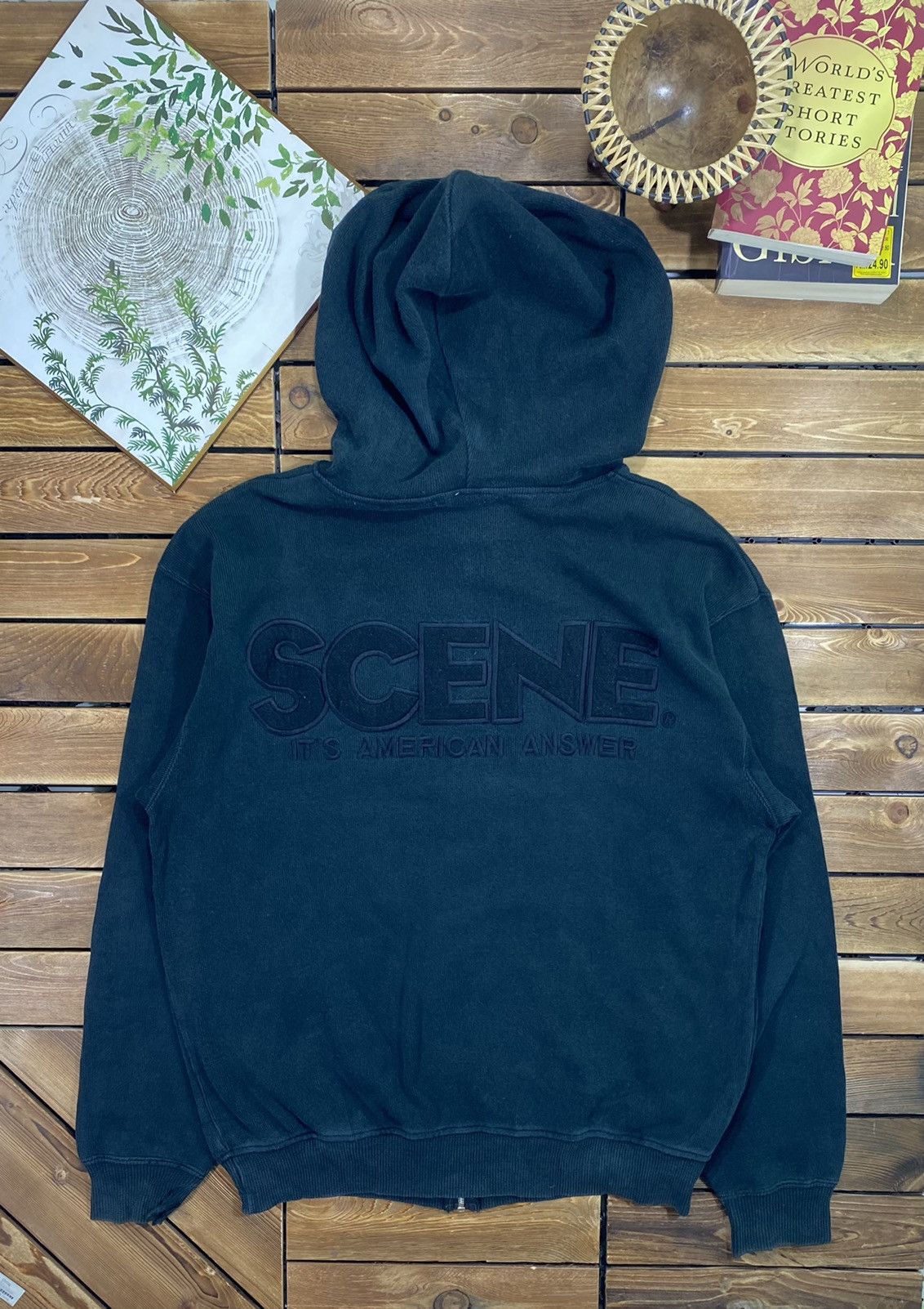 Japanese Brand × Vintage Vintage America Flavor Its America Answer Scene Hoodie L Size US L / EU 52-54 / 3 - 9 Thumbnail