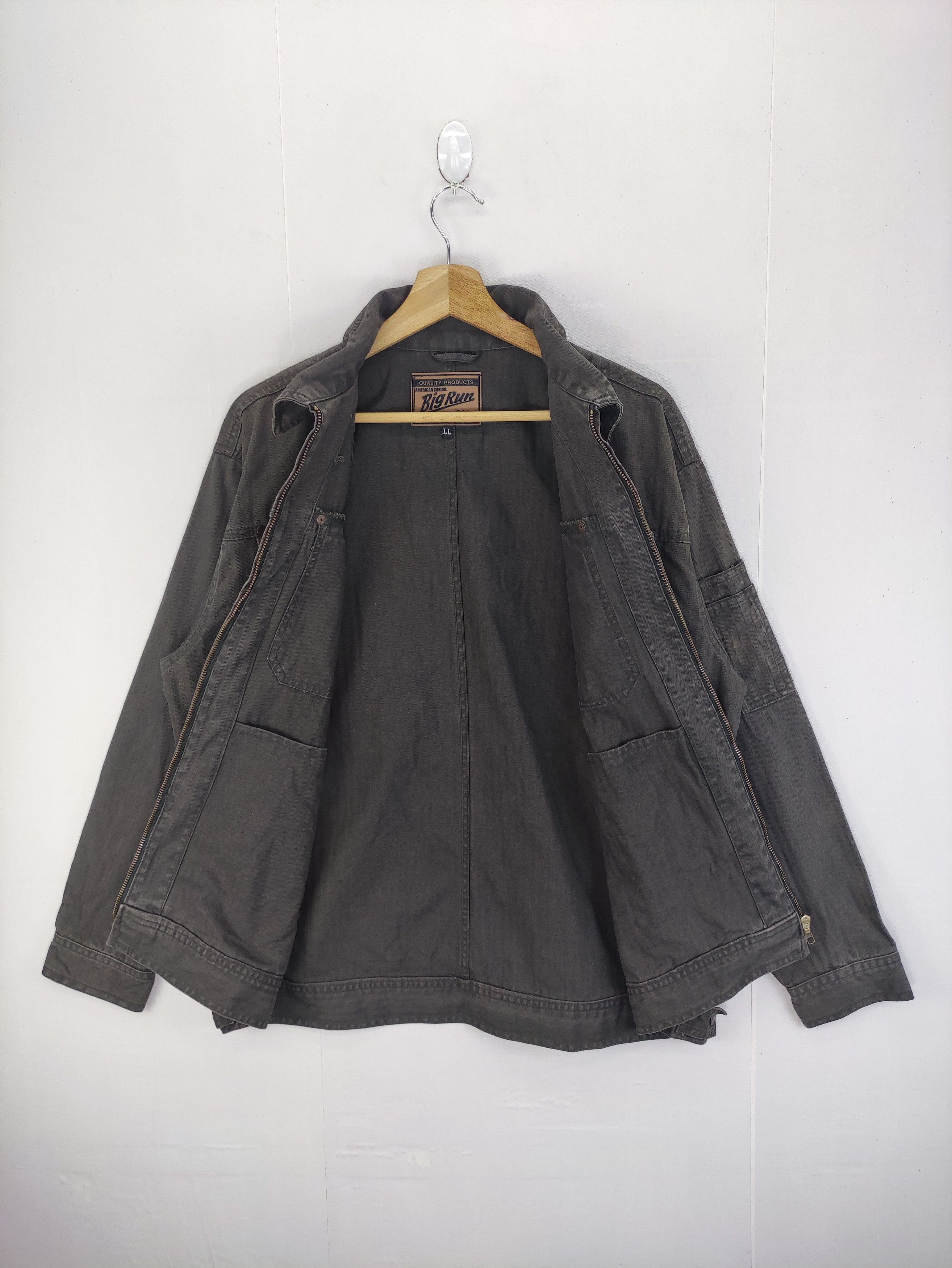 Japanese Brand Vintage Big Run Work Wear Jacket Zipper Size US L / EU 52-54 / 3 - 2 Thumbnail