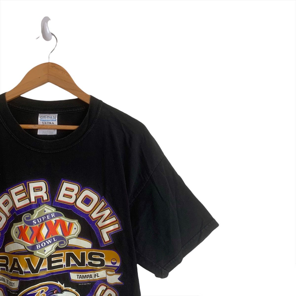 NFL × Vintage Vintage RAVENS SUPERBOWL CHAMPIONS Tee Size US L / EU 52-54 / 3 - 6 Thumbnail