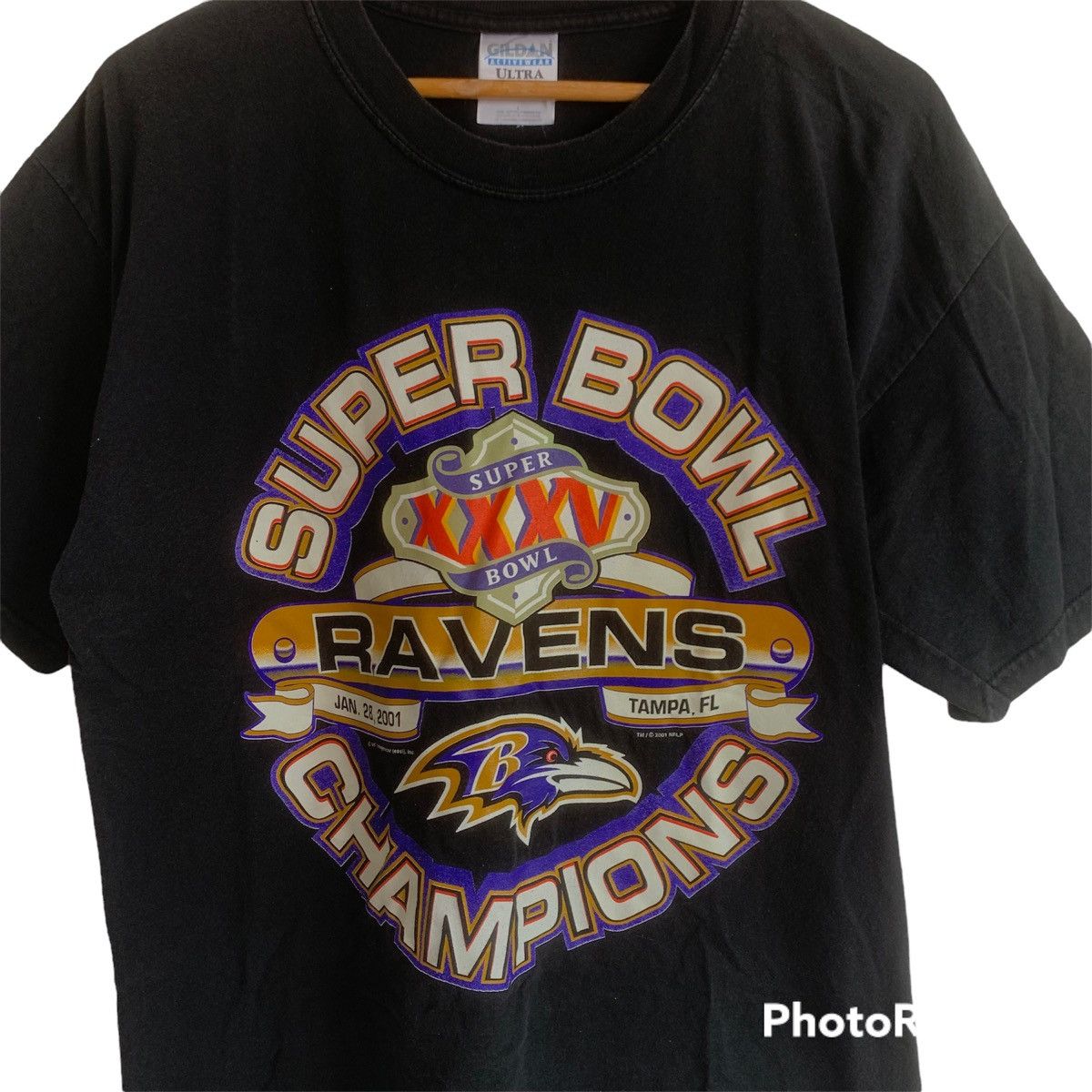 NFL × Vintage Vintage RAVENS SUPERBOWL CHAMPIONS Tee Size US L / EU 52-54 / 3 - 2 Thumbnail