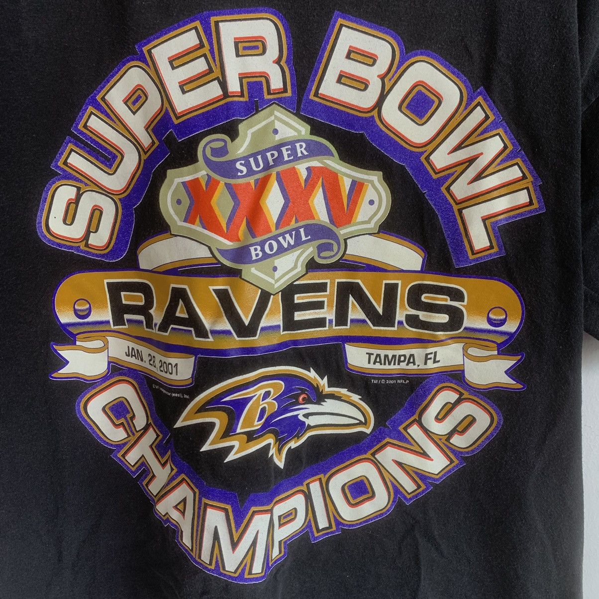 NFL × Vintage Vintage RAVENS SUPERBOWL CHAMPIONS Tee Size US L / EU 52-54 / 3 - 3 Thumbnail