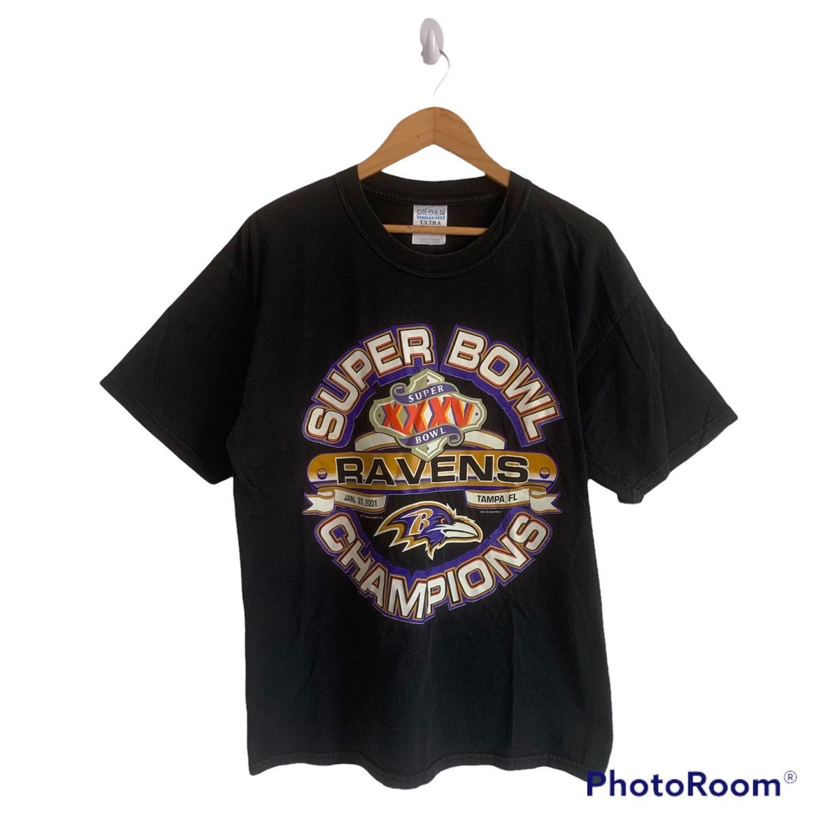 NFL × Vintage Vintage RAVENS SUPERBOWL CHAMPIONS Tee Size US L / EU 52-54 / 3 - 1 Thumbnail