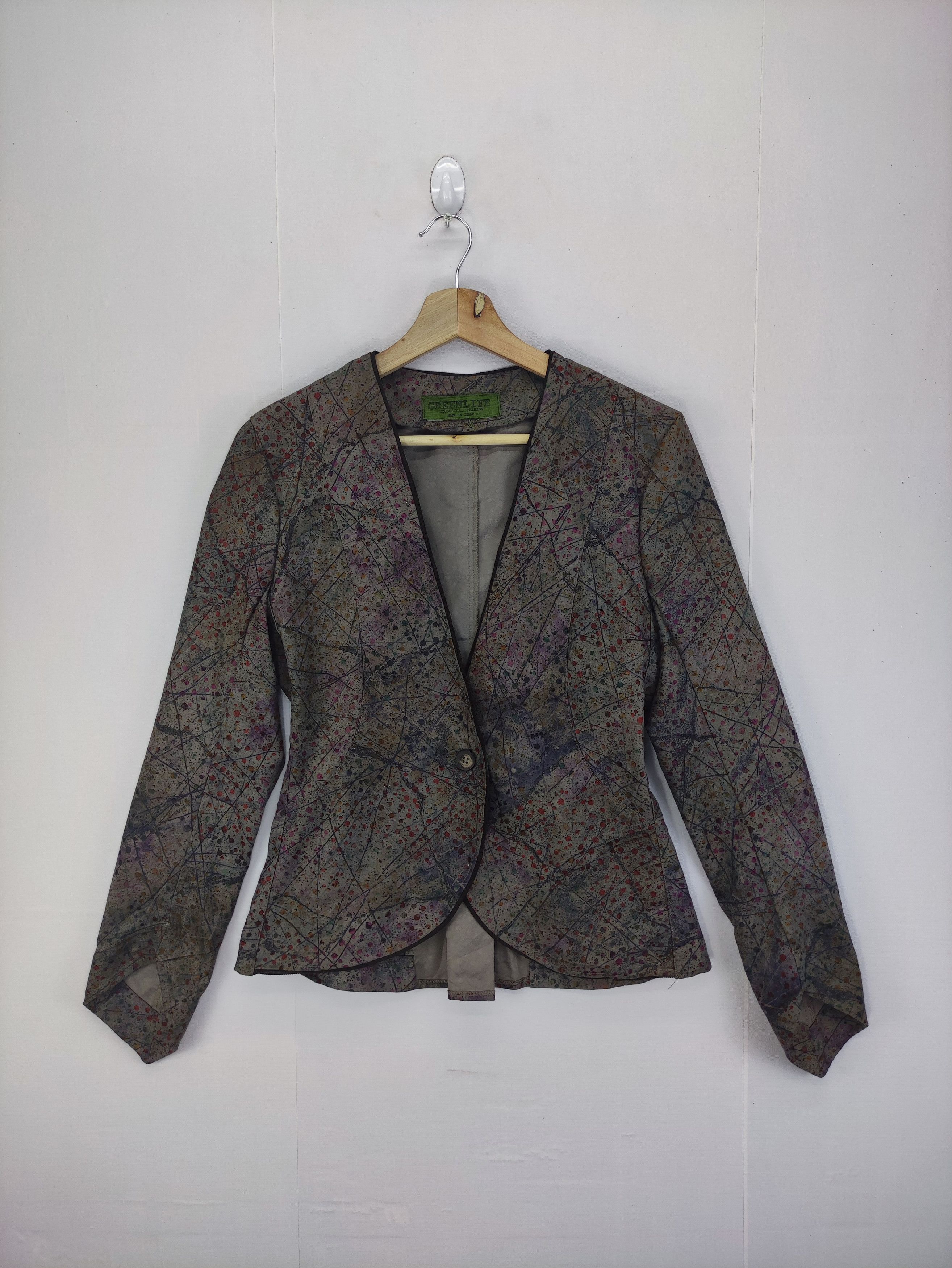 image of Vintage Greenlife Cardigan Coat Blazer Jacket Japan Brand, Women's (Size Small)