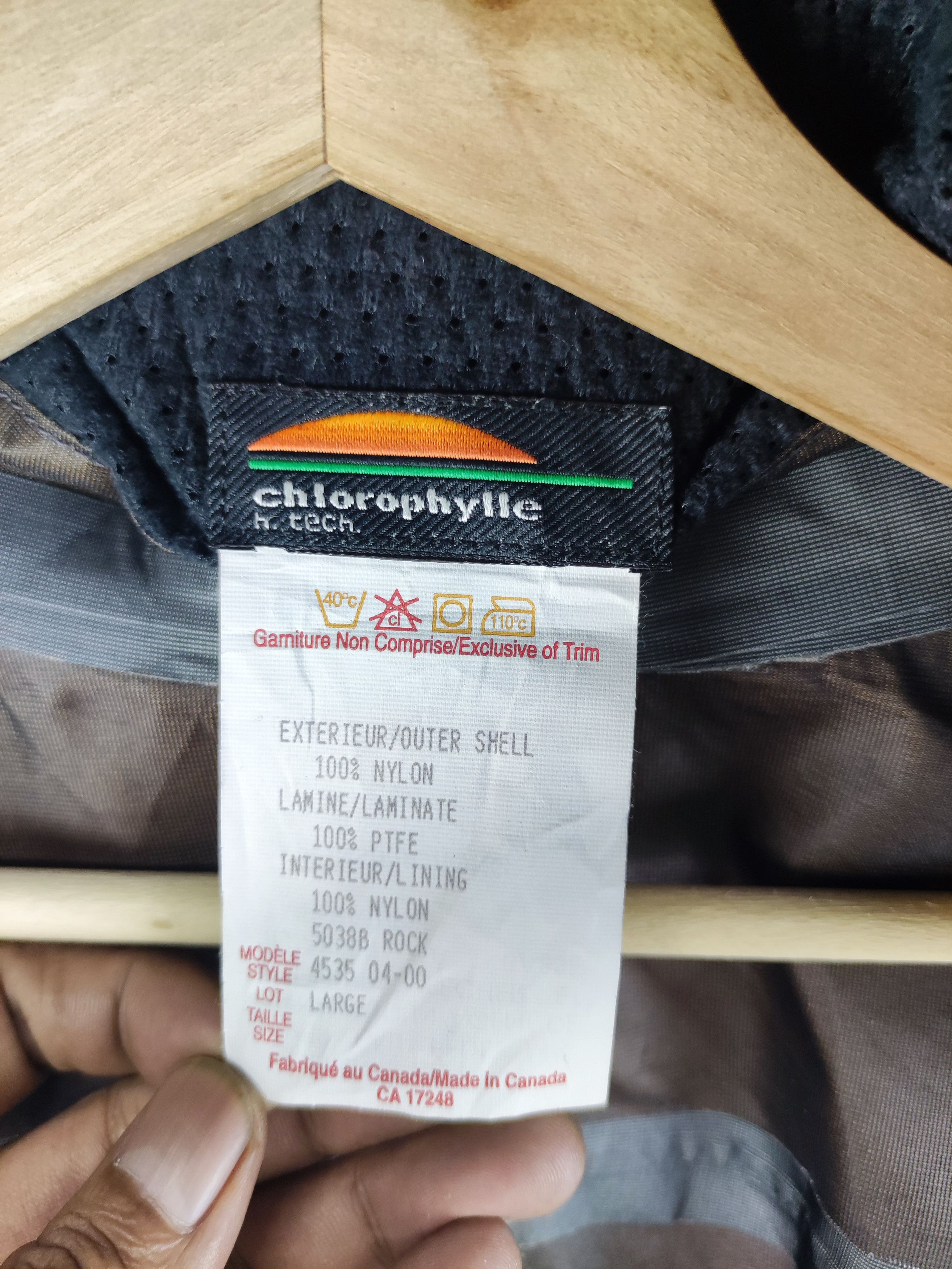 Goretex Vintage Goretex Chlorophylle Jacket Hoodie Size US XL / EU 56 / 4 - 9 Thumbnail