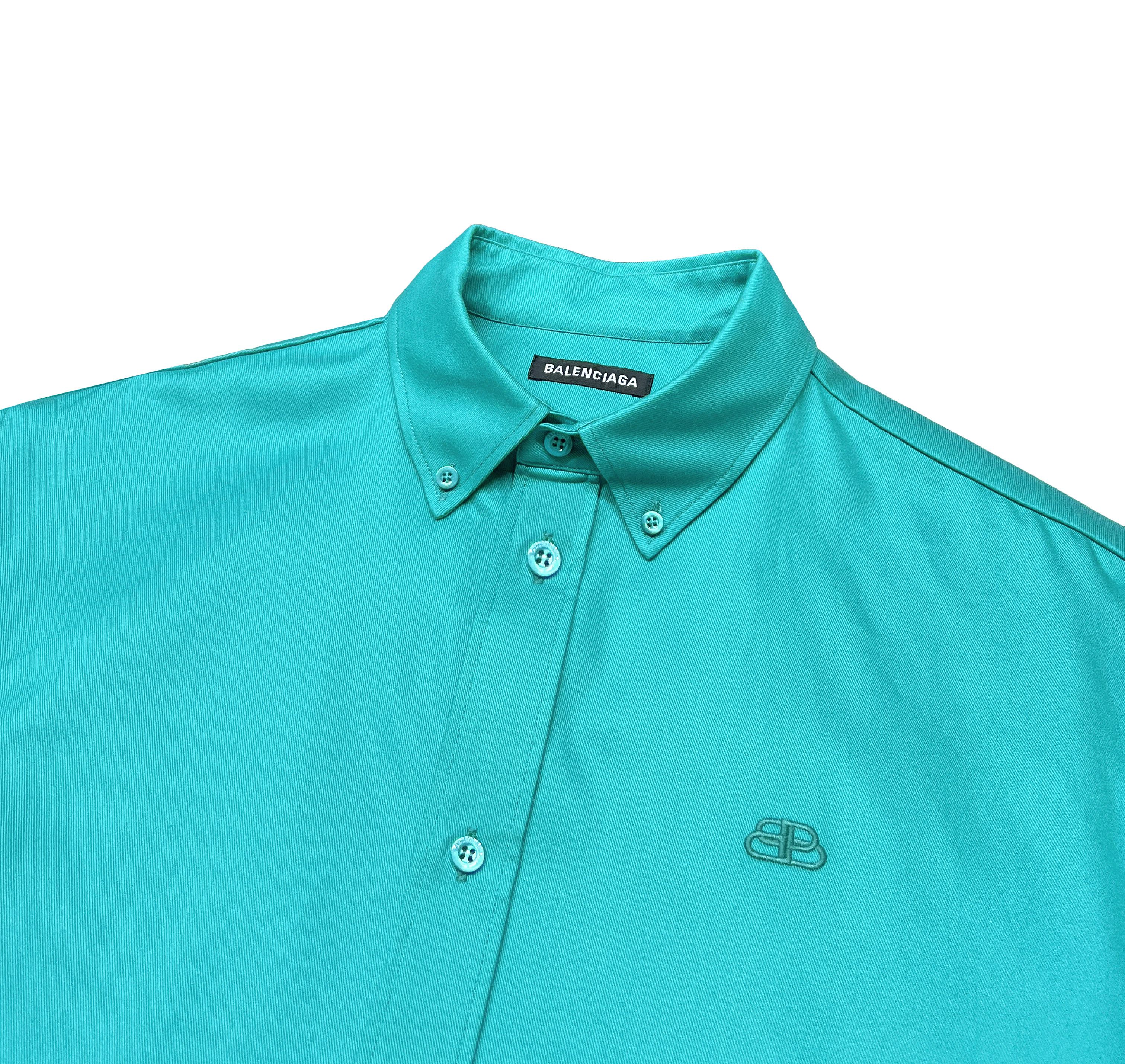 Balenciaga New — AW19 Oversized Shirt w/ Embroidered Logo Size US M / EU 48-50 / 2 - 5 Thumbnail