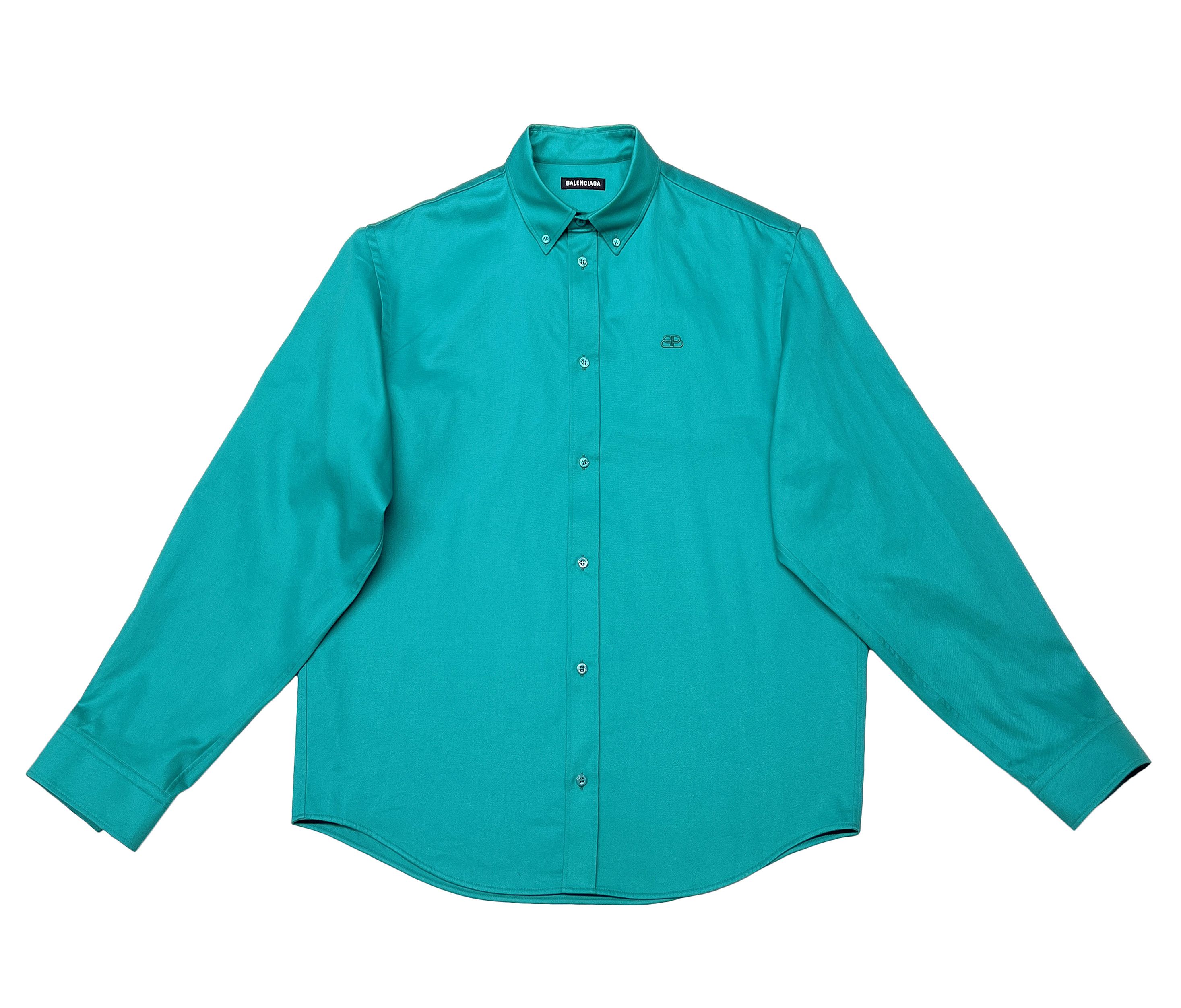 Balenciaga New — AW19 Oversized Shirt w/ Embroidered Logo Size US M / EU 48-50 / 2 - 2 Thumbnail