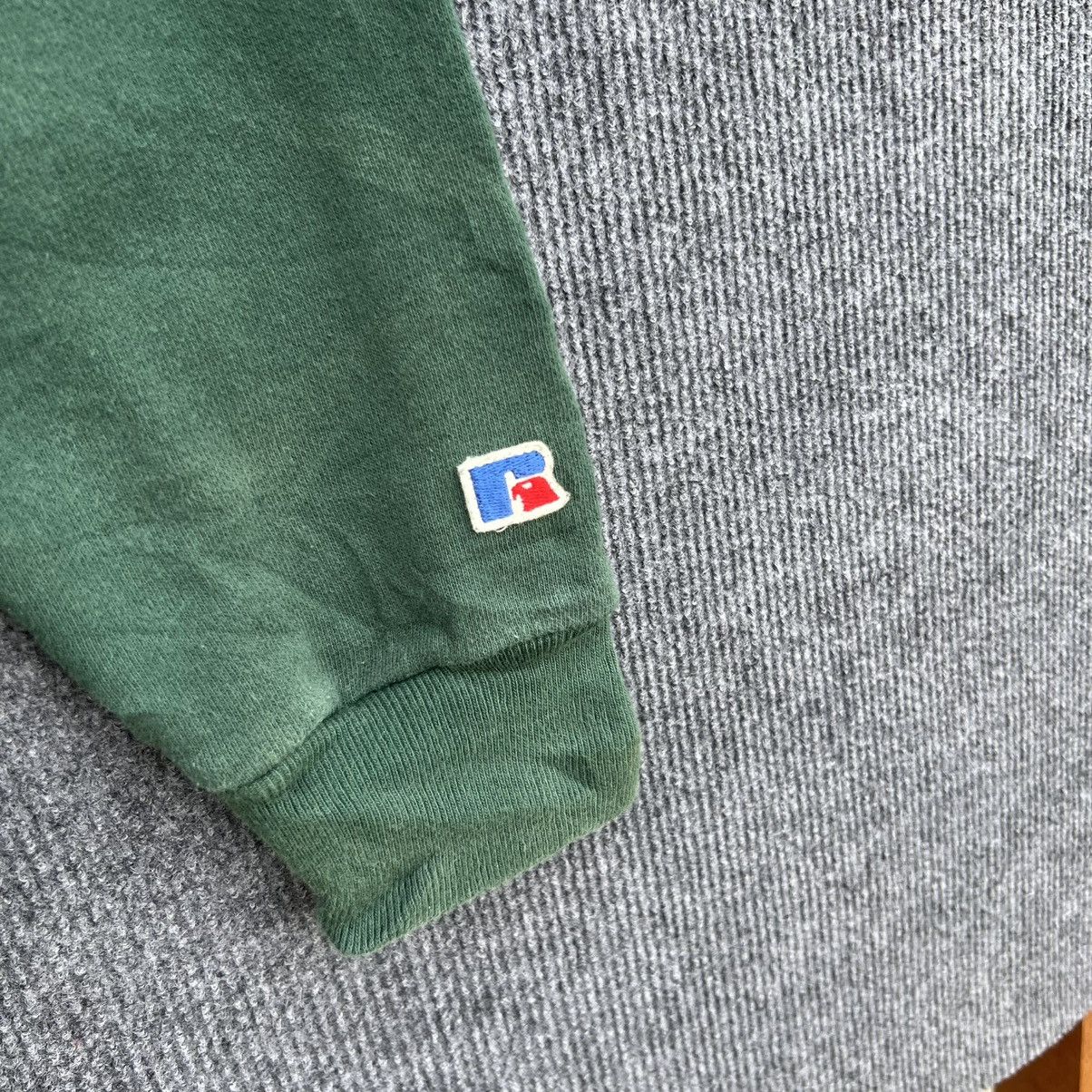 Russell Athletic × Vintage Vintage 90s Russel Athletic Green Blank Hoodie Medium Size US M / EU 48-50 / 2 - 2 Thumbnail