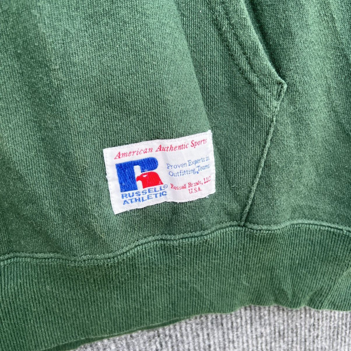 Russell Athletic × Vintage Vintage 90s Russel Athletic Green Blank Hoodie Medium Size US M / EU 48-50 / 2 - 3 Thumbnail