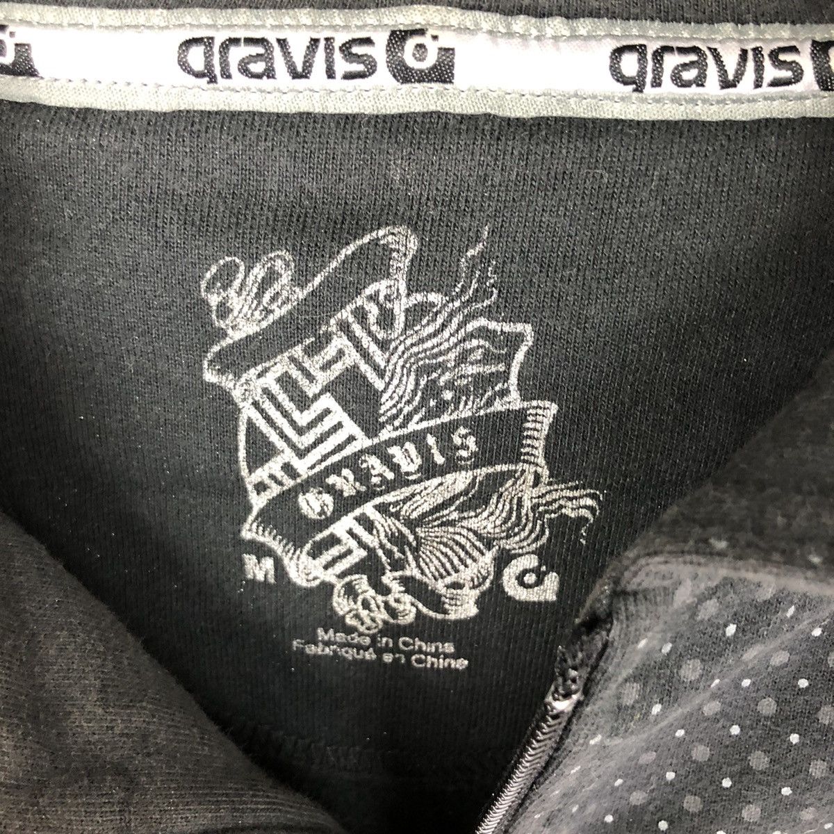 Gravis × Japanese Brand × Vintage 90s Gravis Skateboards Mens Spell Out polka dots Hoodie Size US L / EU 52-54 / 3 - 4 Thumbnail