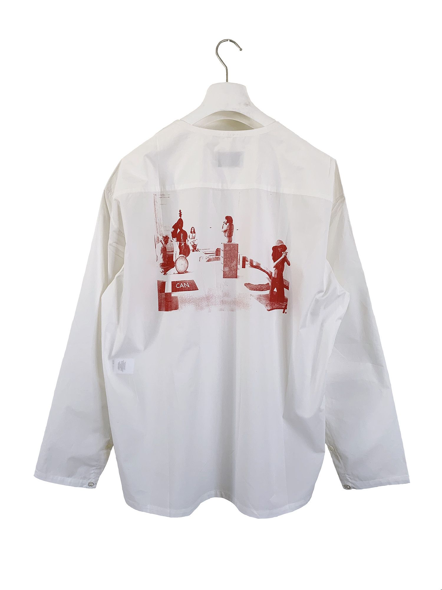 Lemaire New — SS20 'CAN' Print Poplin Shirt Size US S / EU 44-46 / 1 - 1 Thumbnail